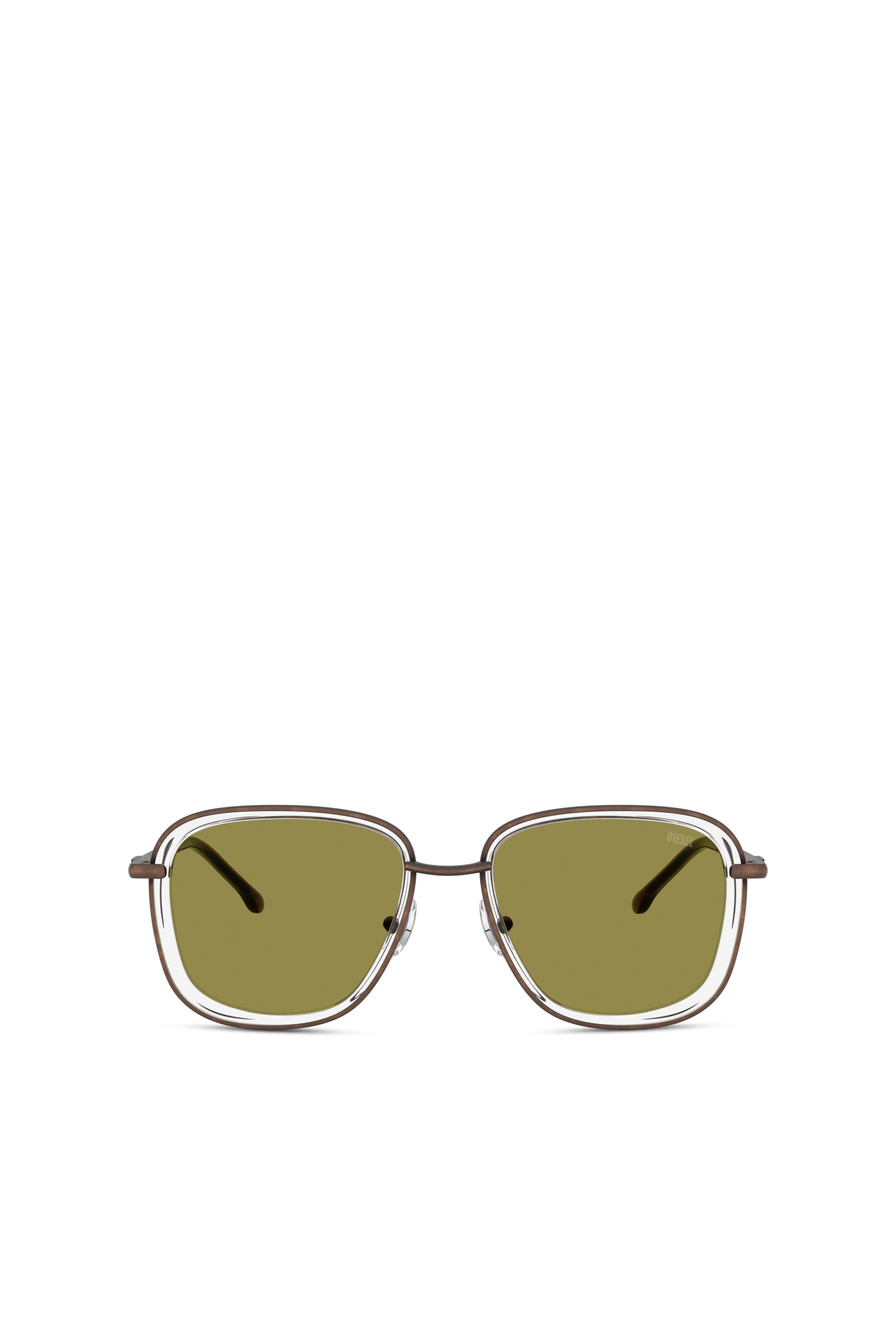 Diesel - 0DL1017, Unisex Quadratische Sonnenbrille in Grün - 2