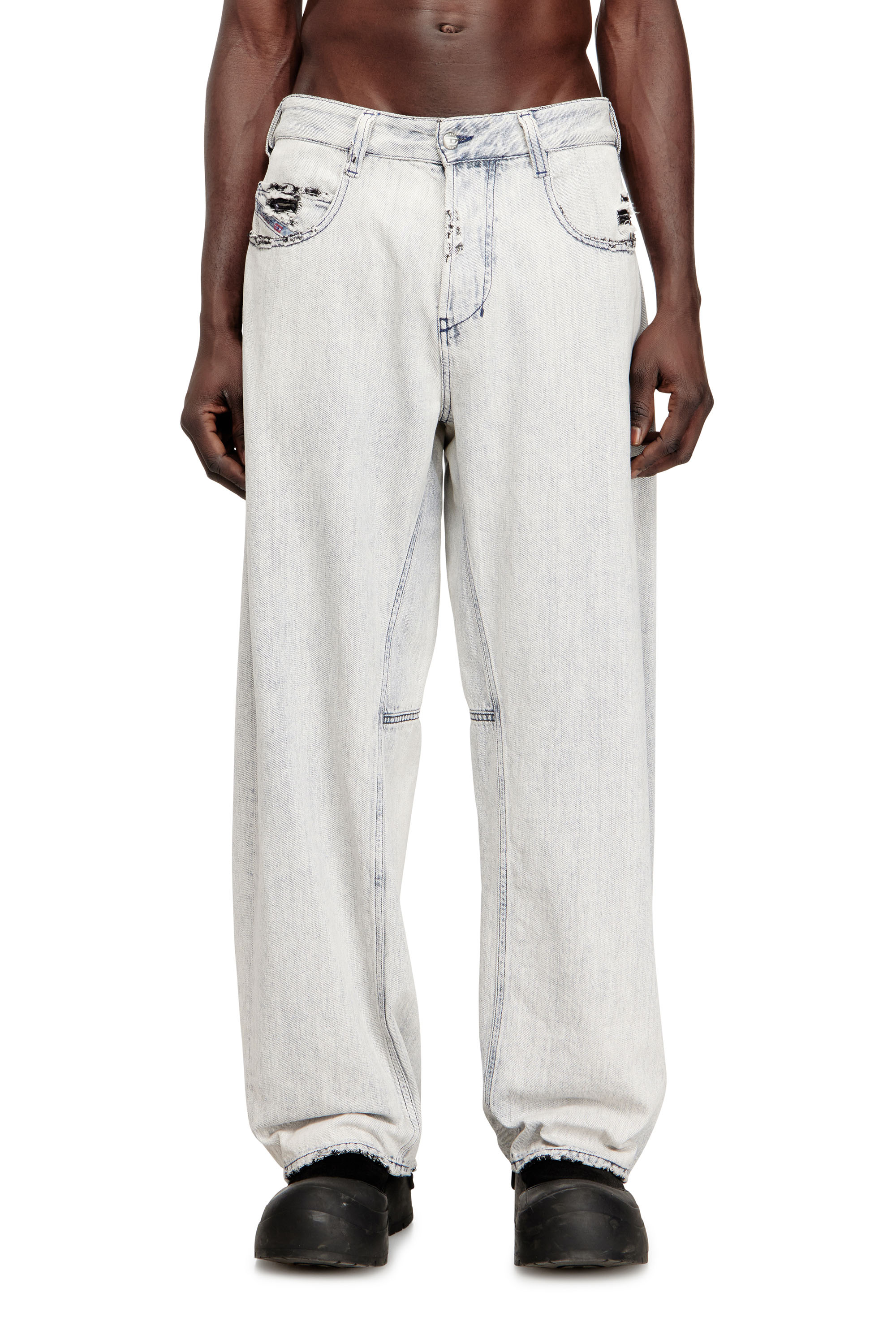 Diesel - Unisex's Relaxed Jeans 1997 D-Enim-M 068UR, Light Blue - 1