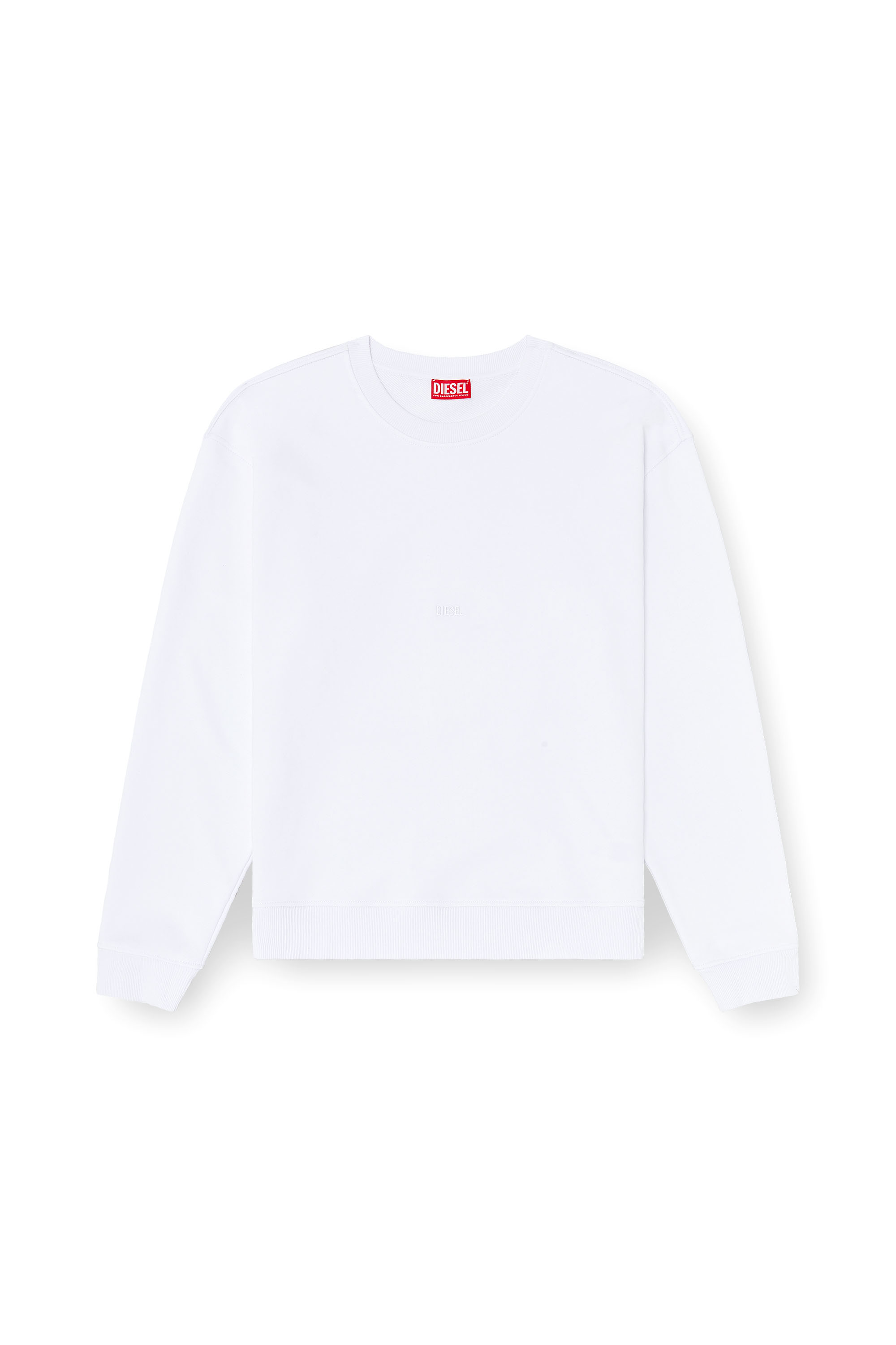 Diesel - S-NORM-AA5, Herren Baumwoll-Sweatshirt mit Mikro-Logo-Stickerei in null - 2