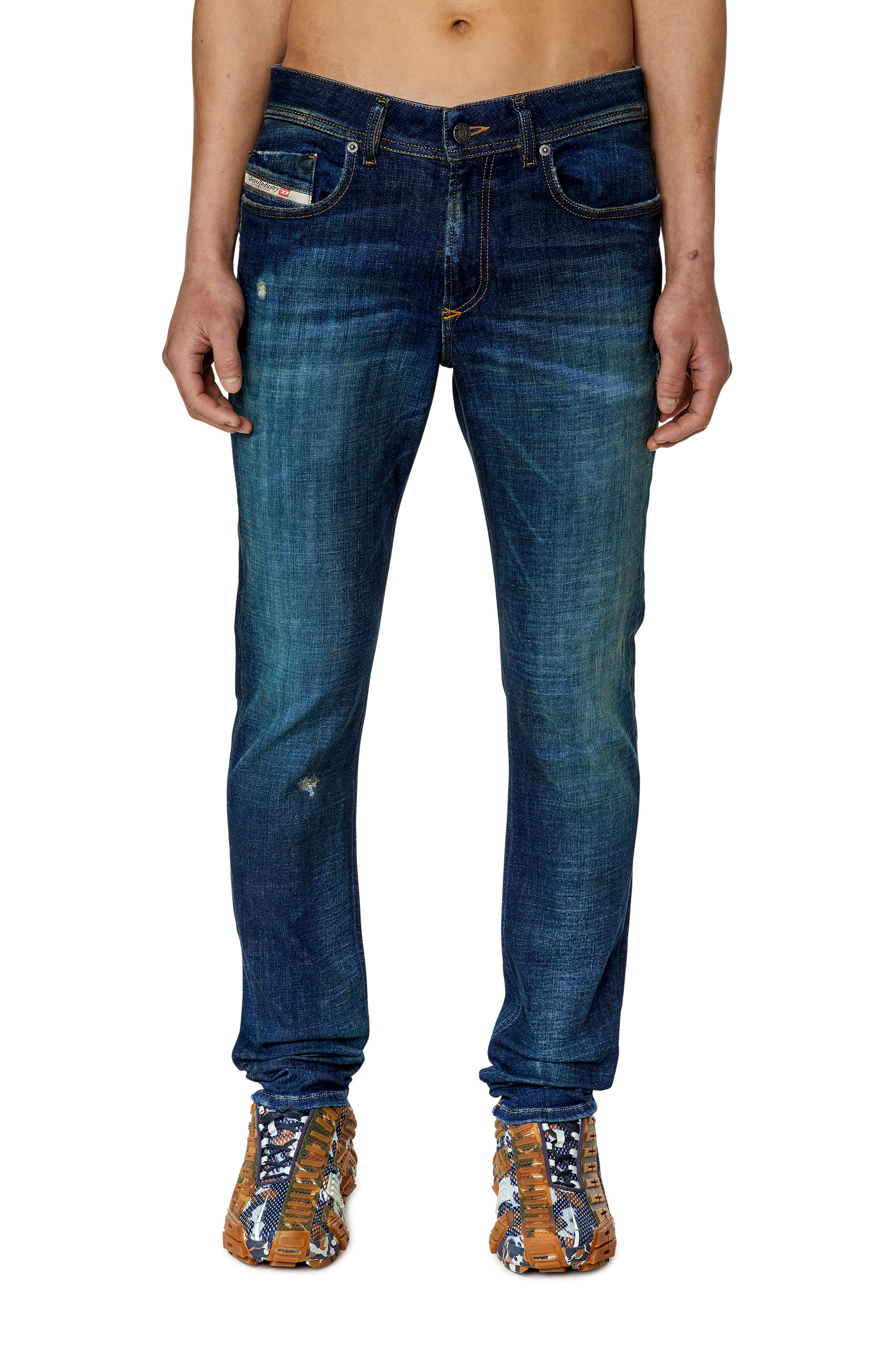 Diesel - 1979 Sleenker 09F09 Skinny Jeans, Dunkelblau - Image 1