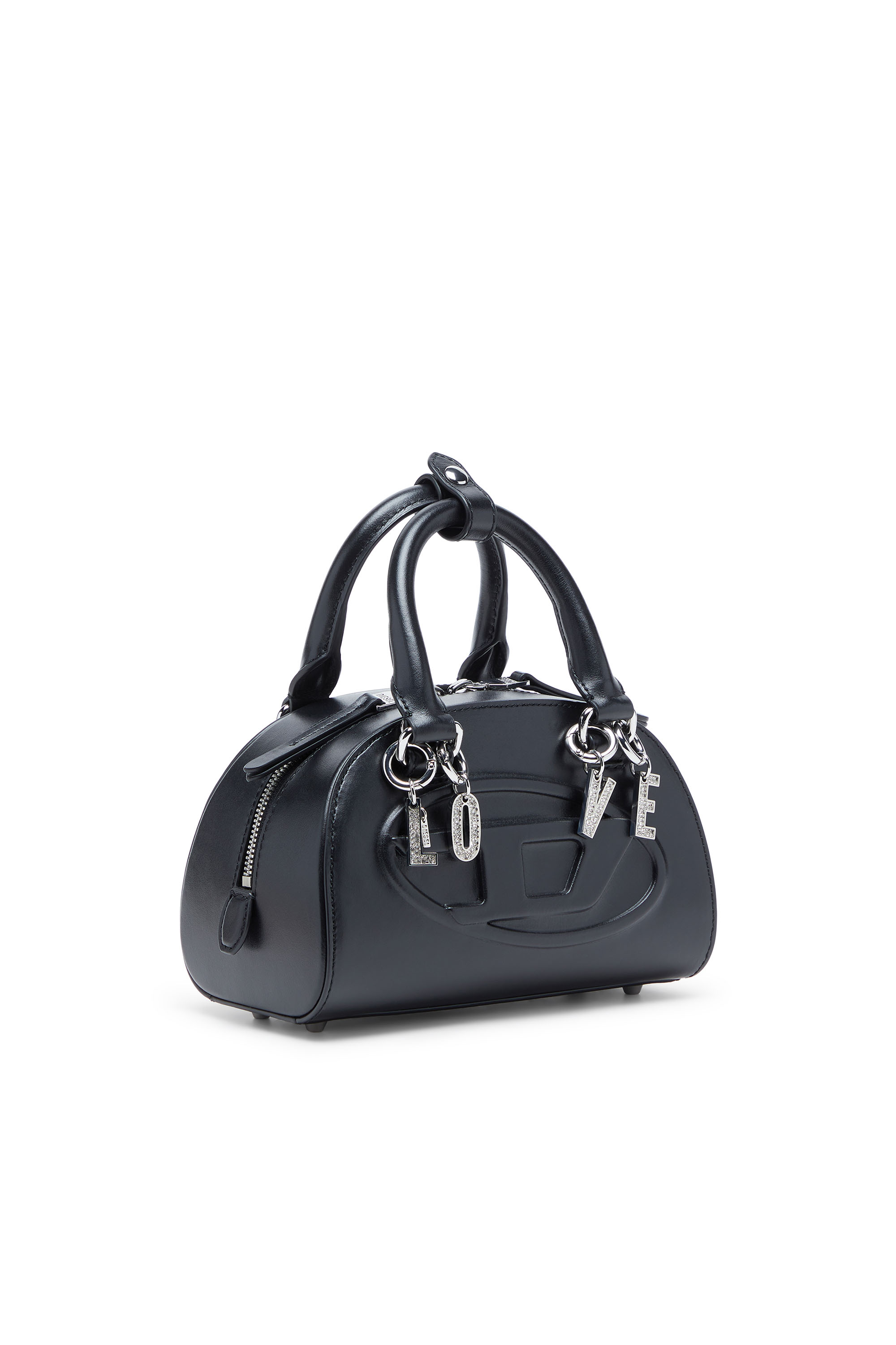 Diesel - CHARM-LOVE, Damen Metallschlüsselanhänger mit LOVE-Anhängern in Silber - 2