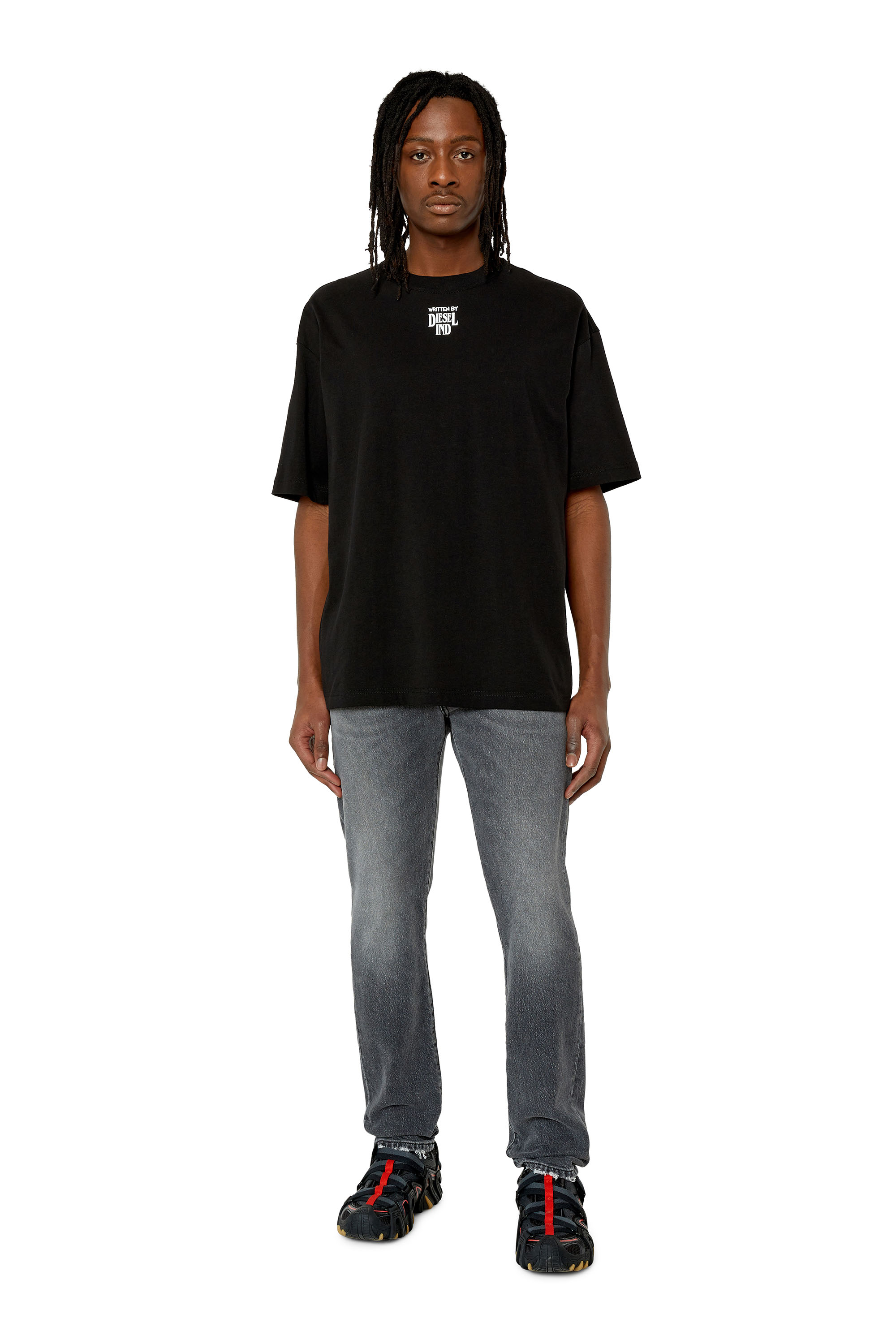 Diesel - Slim Jeans 2019 D-Strukt 09E75, Schwarz/Dunkelgrau - Image 4