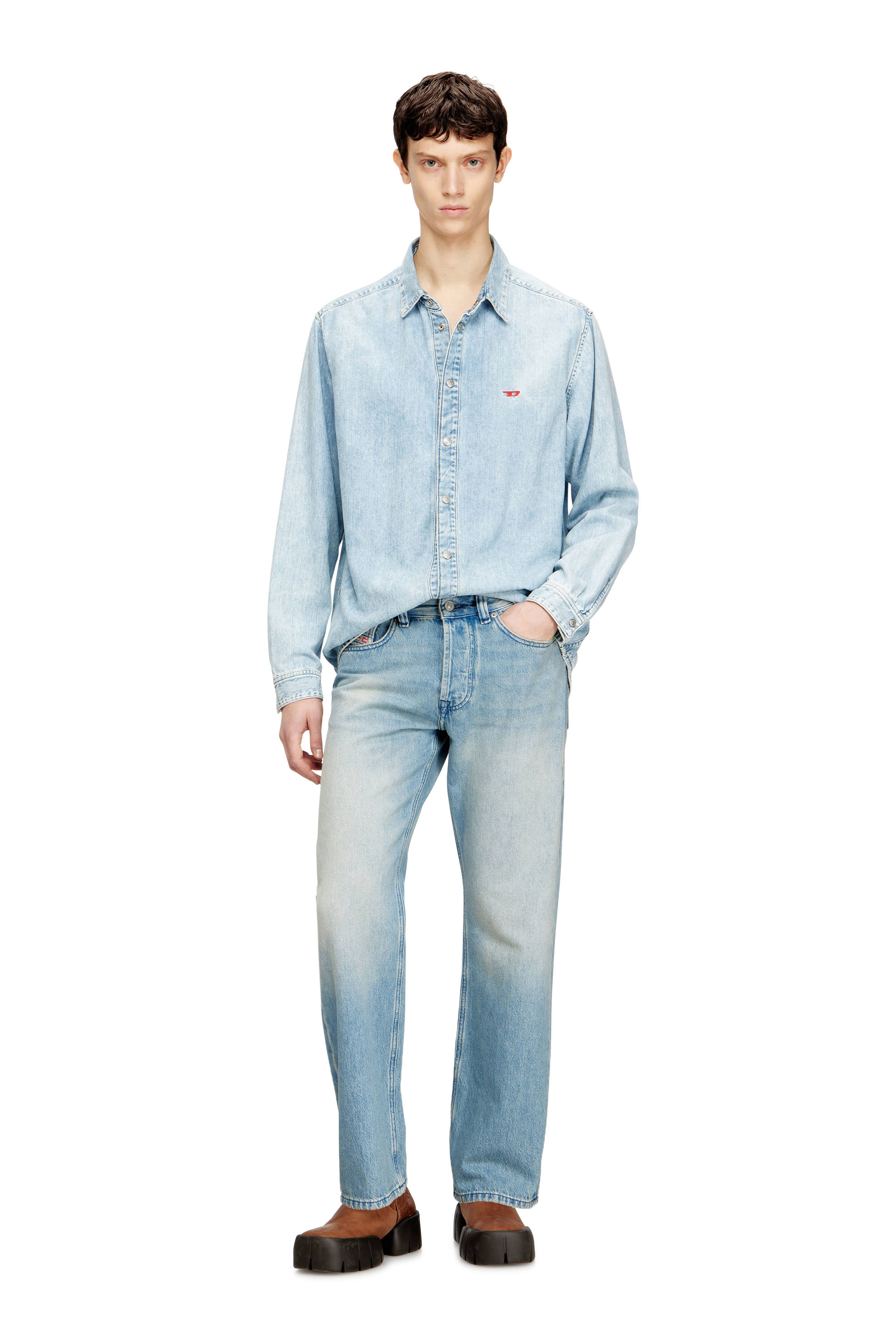 Diesel - Herren Relaxed Jeans 1980 D-Eeper 0BEBF, Hellblau - 2