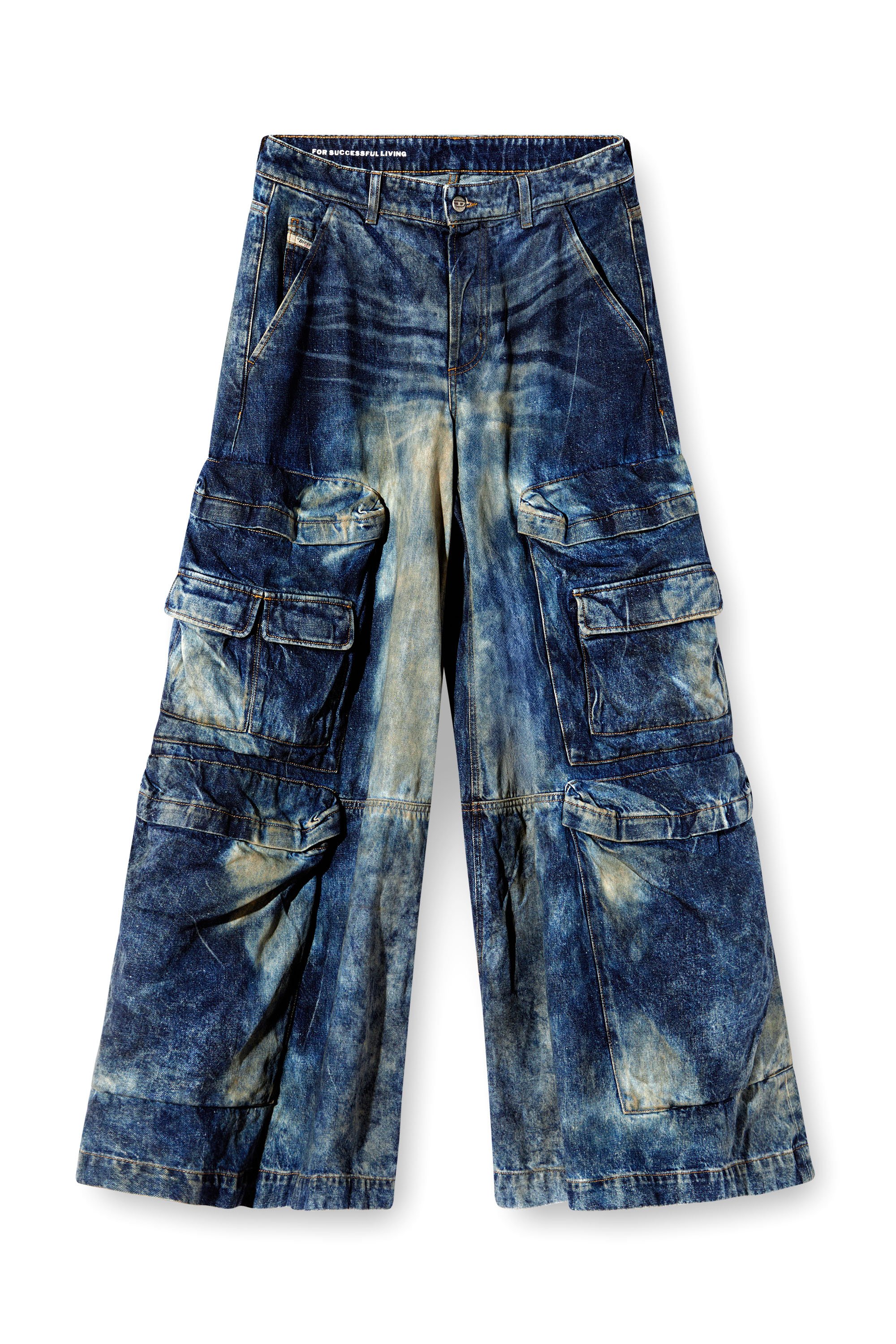 Diesel - Unisex Relaxed Jeans D-Giappo 0DBCW, Dunkelblau - 3