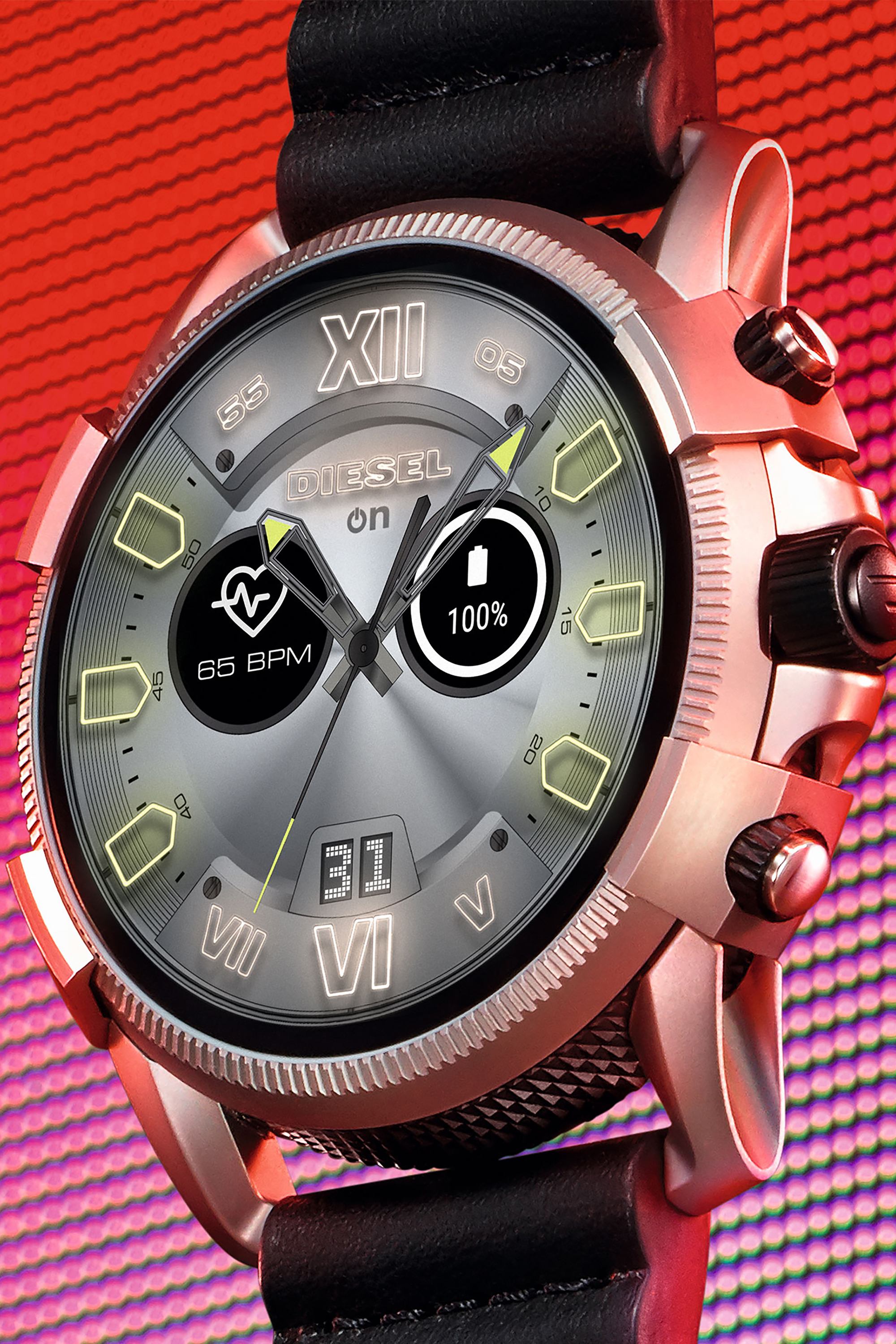 DT2008 Man: Full Guard 2.5 smartwatch black leather | Diesel