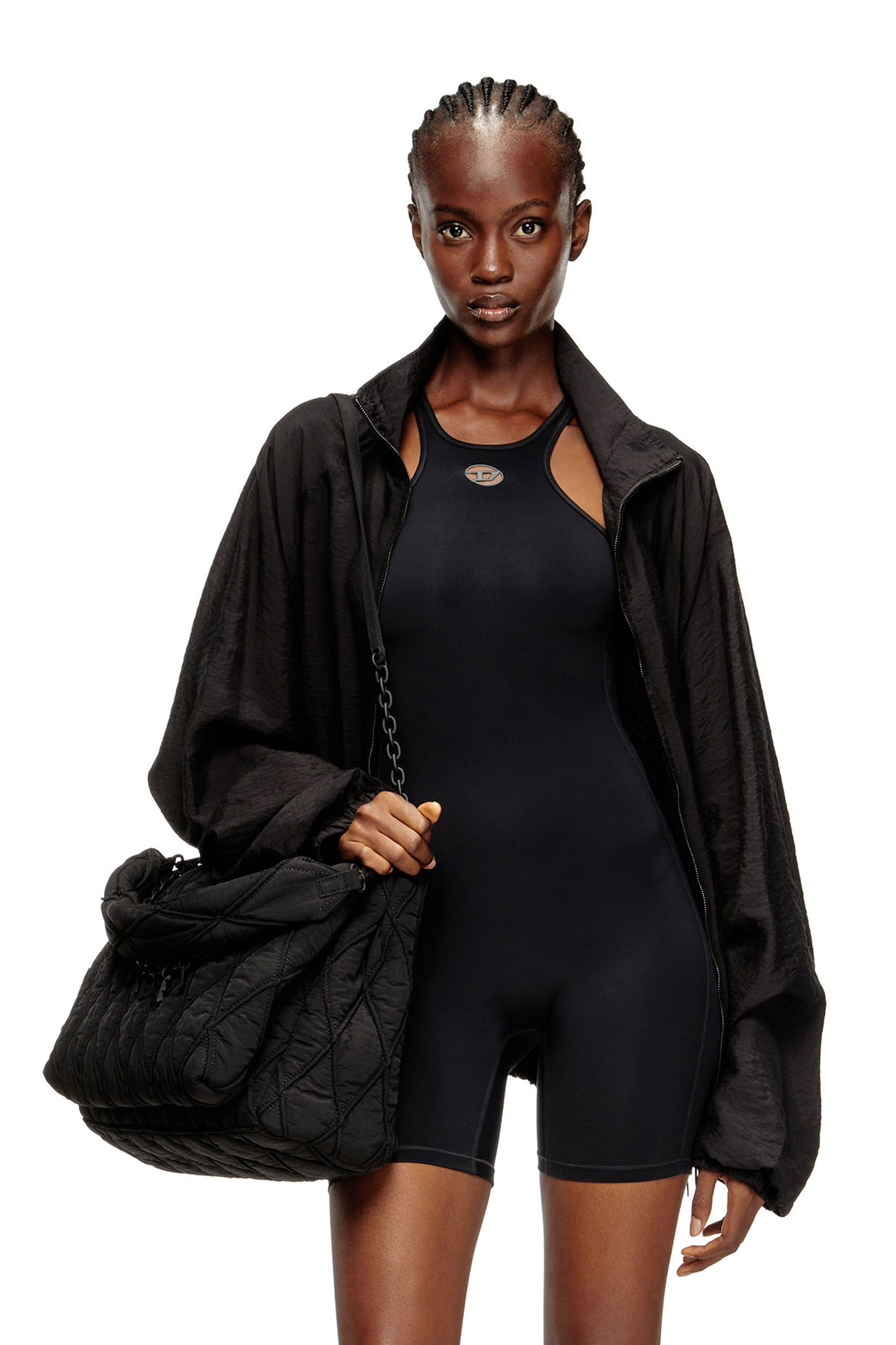 Diesel - NYDIA-UTLT, Damen Racerback-Playsuit in Schwarz - 5