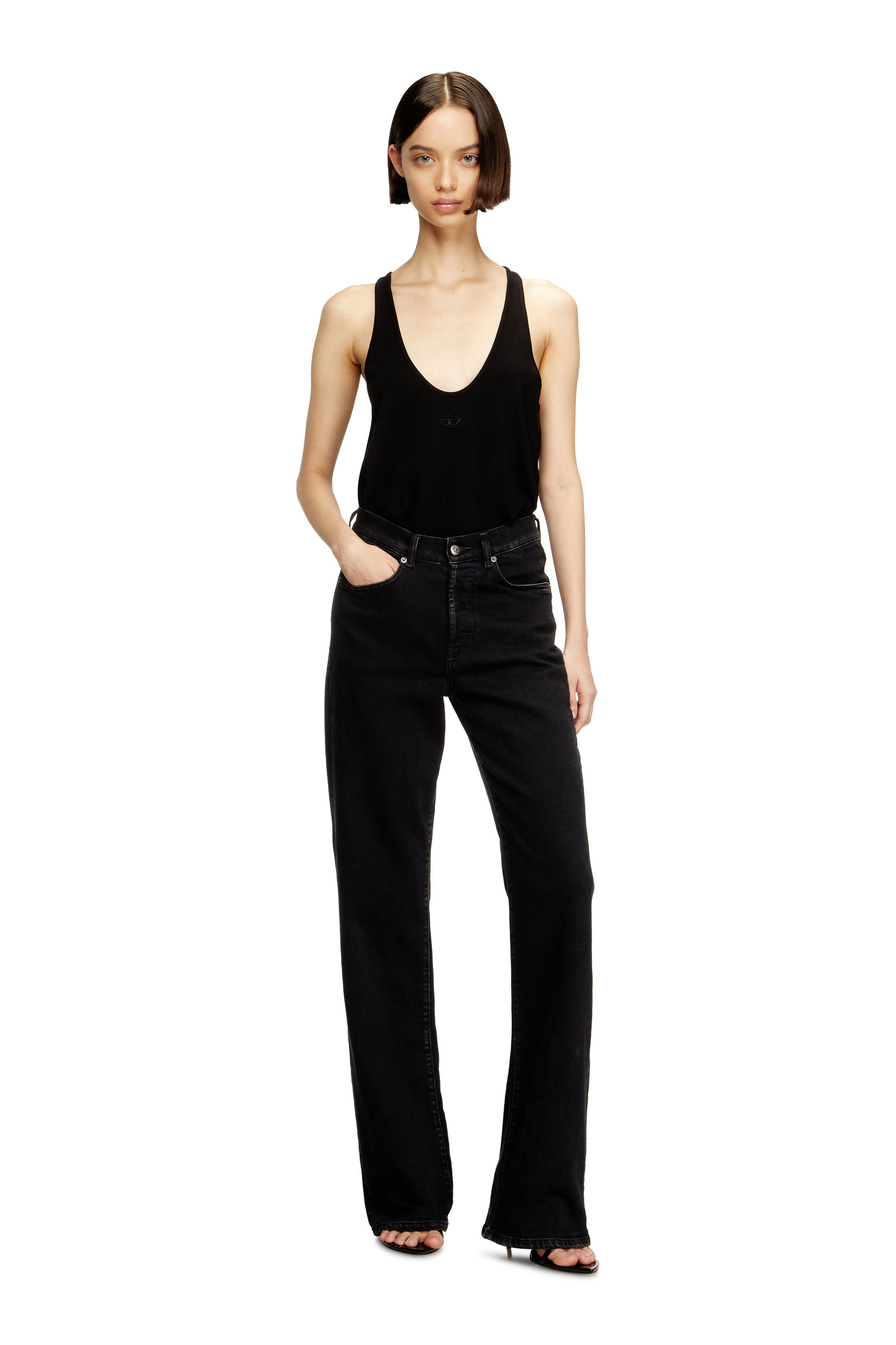 Regular Jeans 1971 D-Sent 09N89, Schwarz/Dunkelgrau Diesel - Damen Regular Jeans 1971 D-Sent 09N89, Schwarz/Dunkelgrau - 1