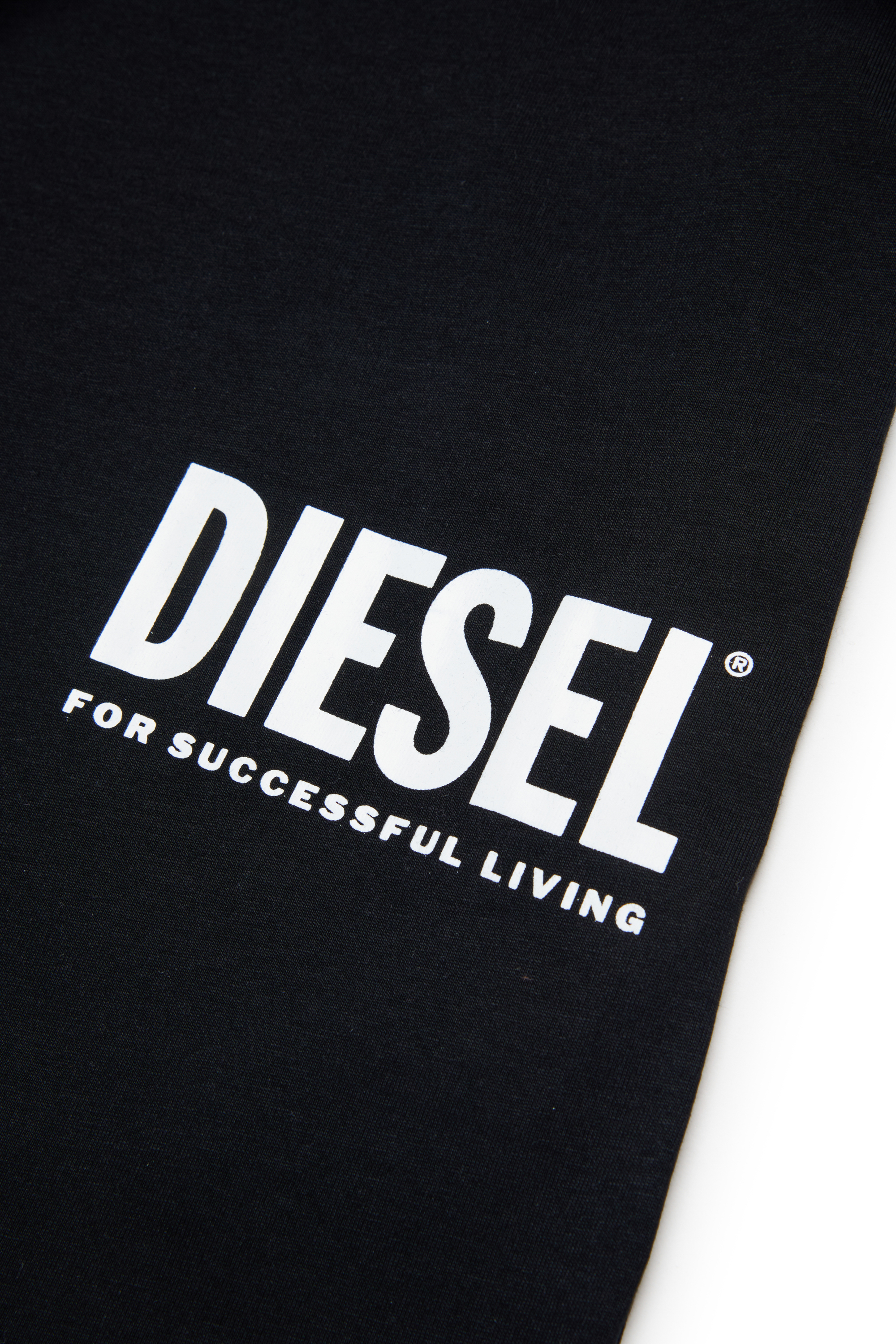 Diesel - MTFIND OVER, Herren T-Shirt mit Biscotto-Logo in Schwarz - 4