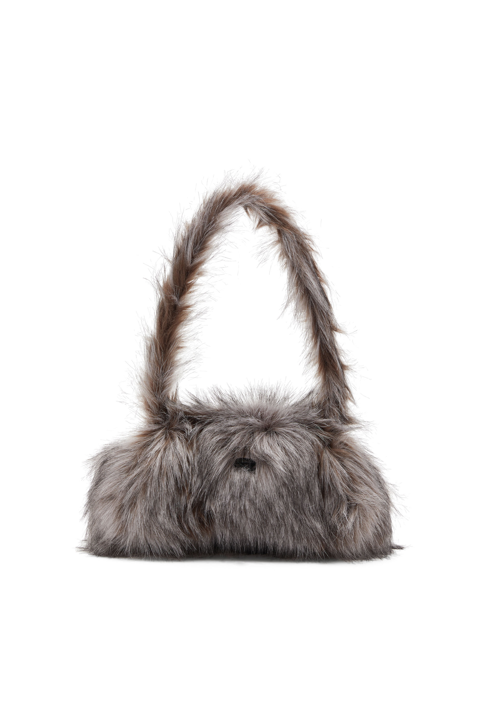 Diesel - PLAY CROSSBODY, Woman's Play-Fluffy crossbody bag in Grey - 1