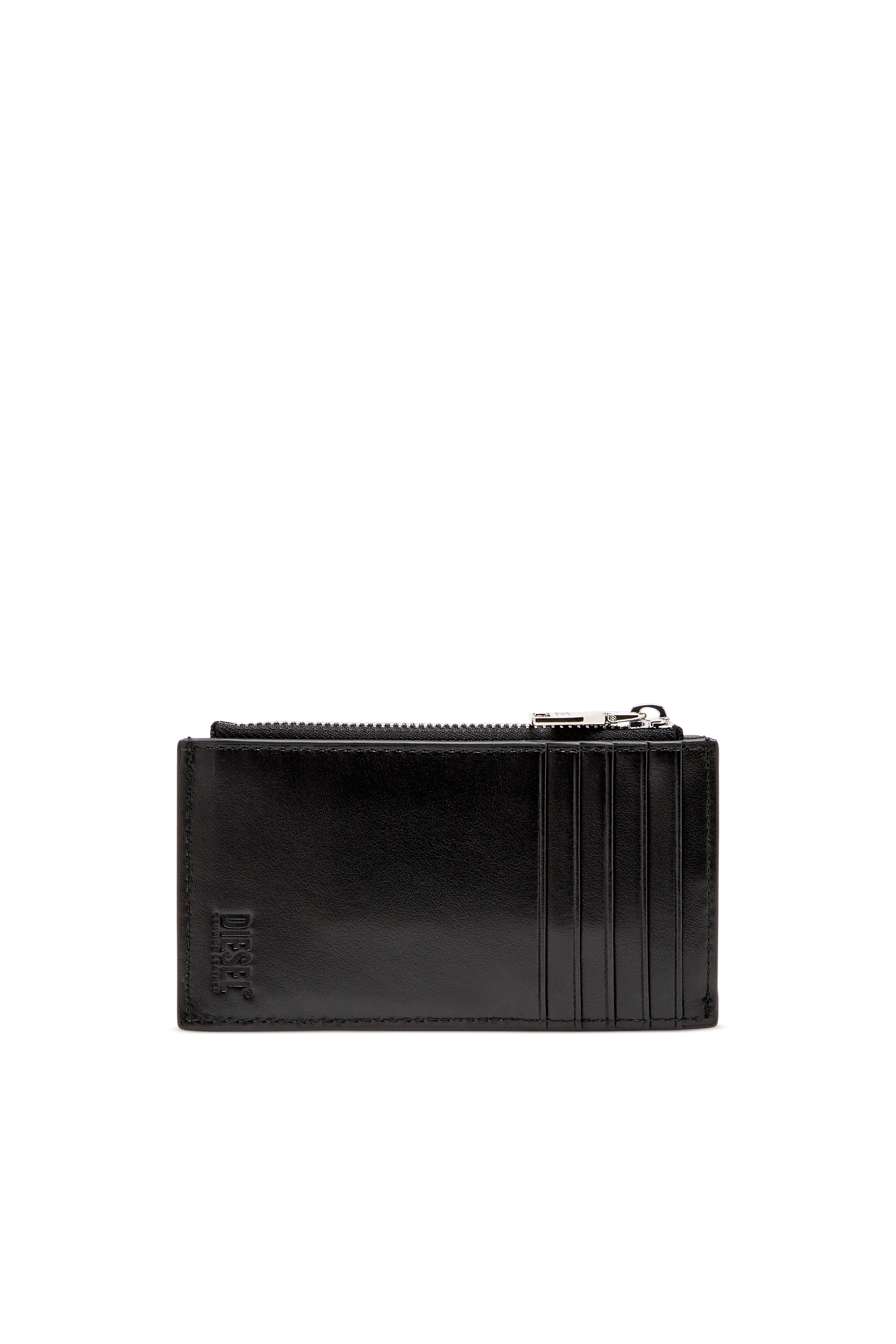 Diesel - 1DR CARD HOLDER III, Damen Flaches Kartenetui aus Nappaleder in Schwarz - 2