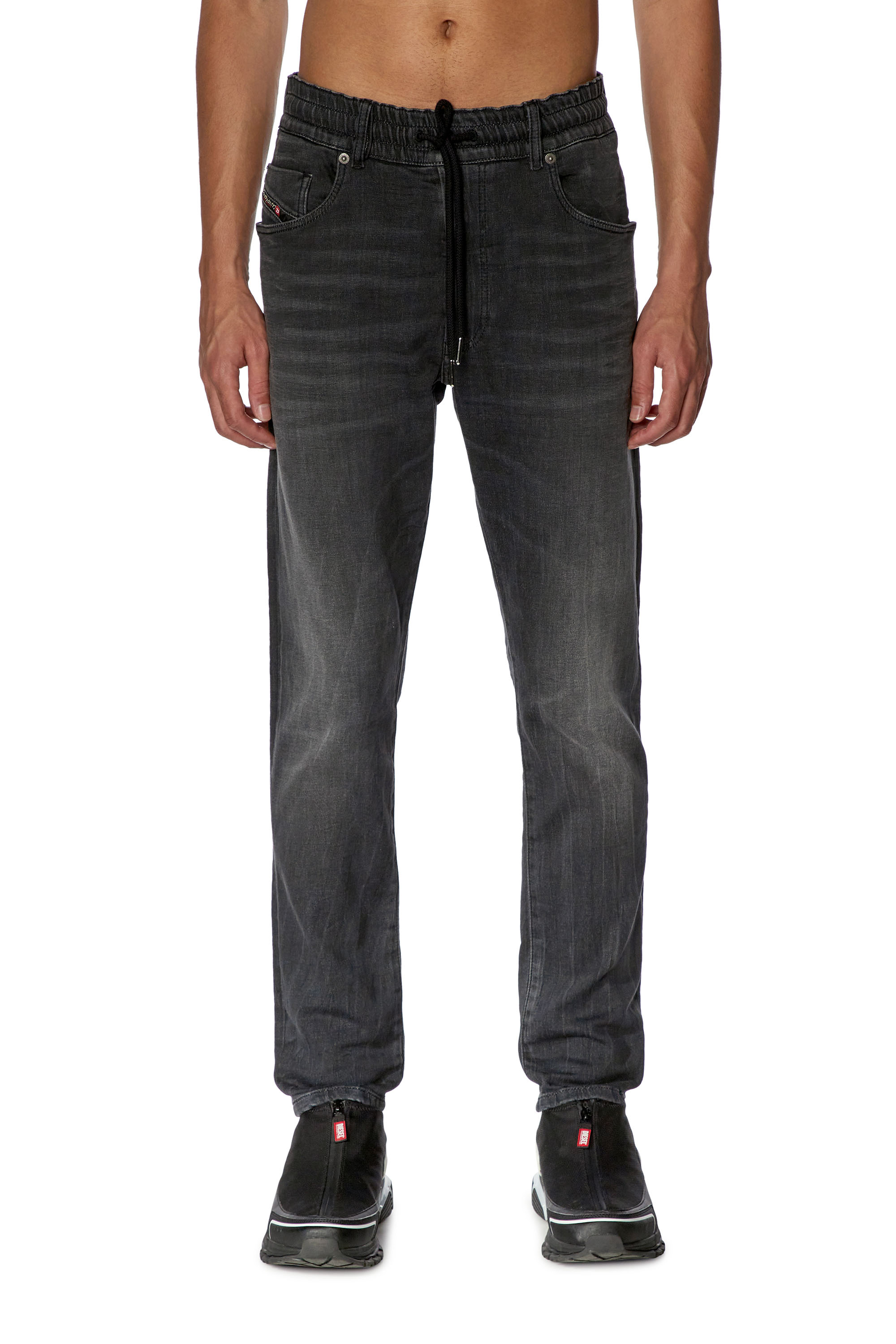 Diesel - Tapered Krooley JoggJeans® 068FS, Schwarz/Dunkelgrau - Image 1