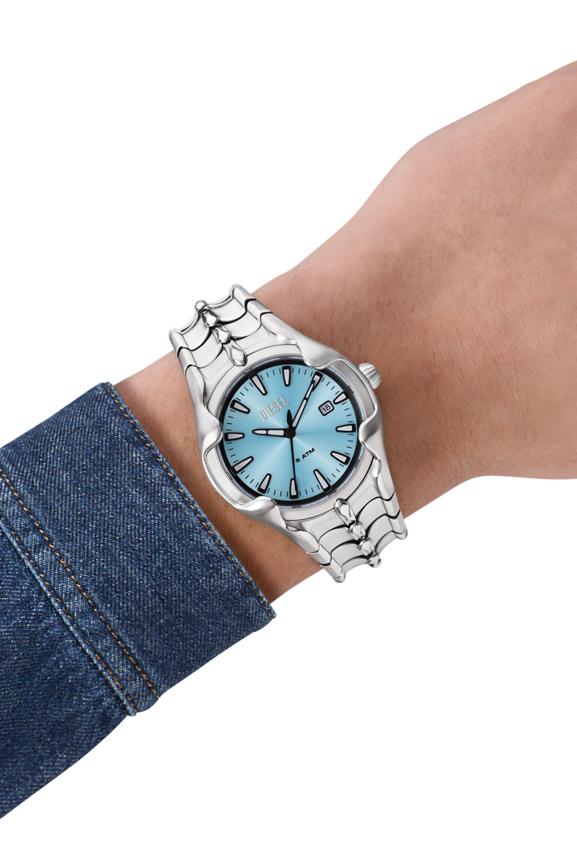 Diesel - DZ2200, Herren Vert Armbanduhr aus Edelstahl in Silber - 4