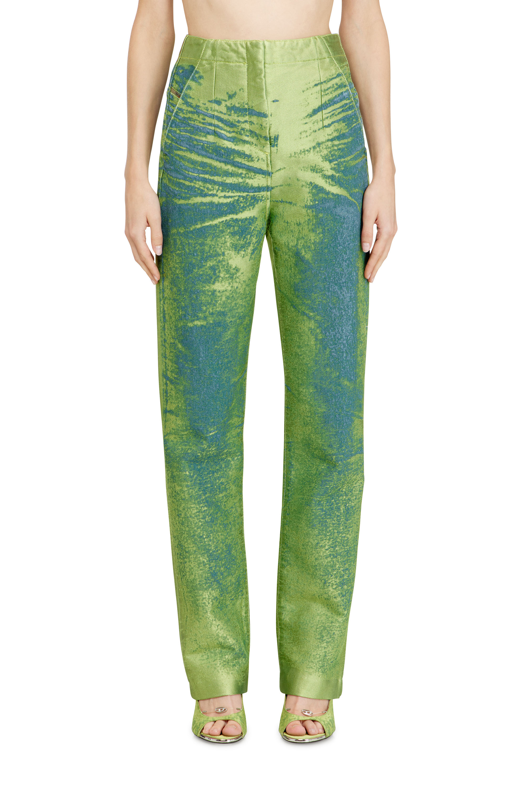 Diesel - Damen Slim Jeans D-DRELIAN 0EFDK, Gr&uuml;n - 1