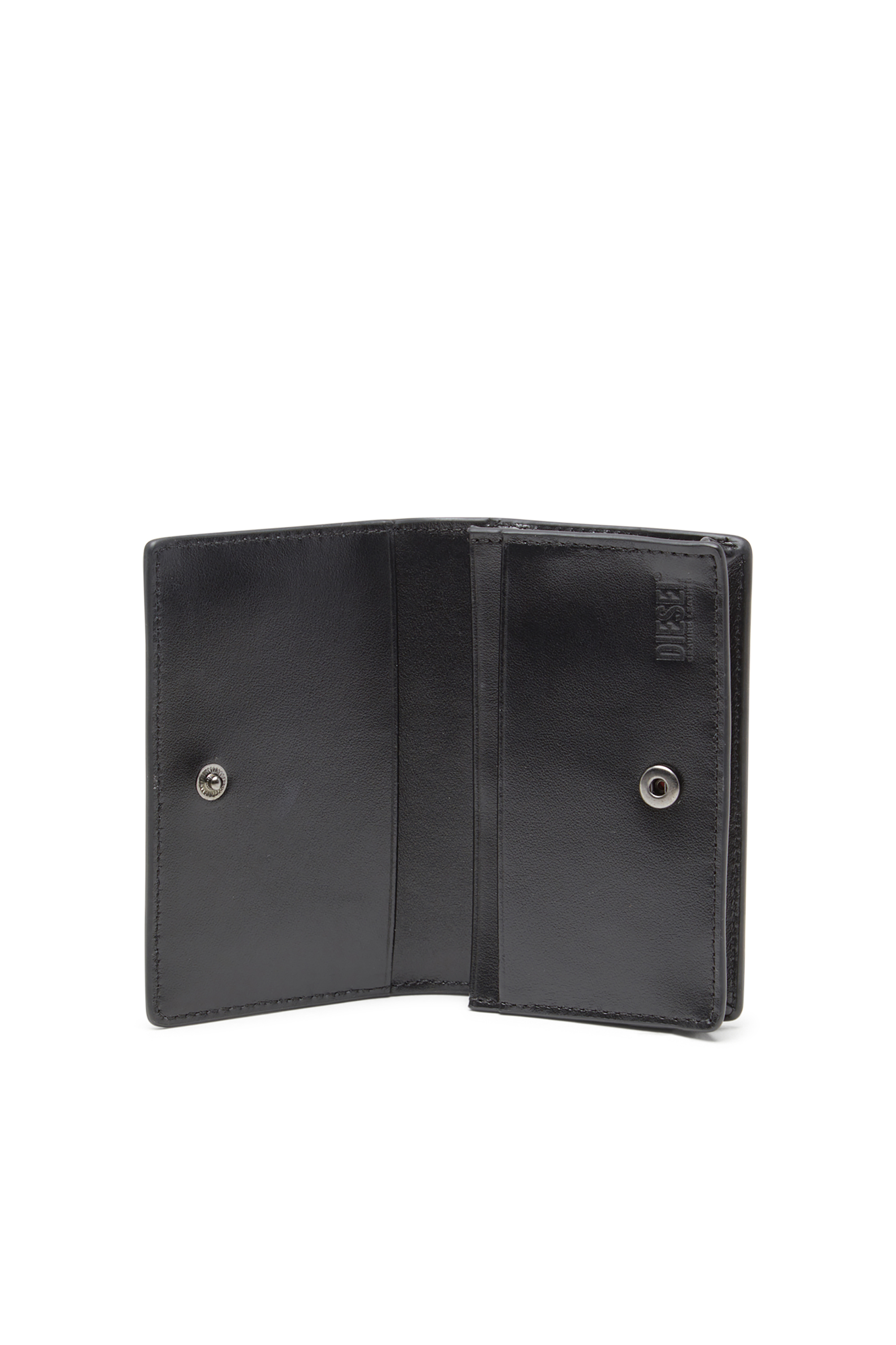 Diesel - HOLI-D CARD HOLDER IV, Herren Kartenetui aus kompaktem Leder in Schwarz - 3