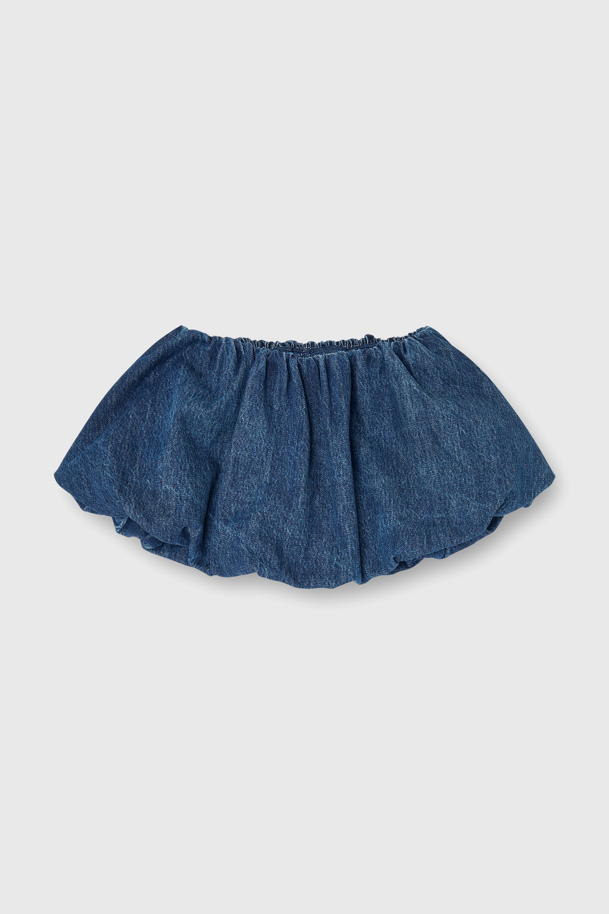 Diesel - DE-MUJ-FSJ2, Damen Kurzer Bubble-Rock aus Denim in Dunkelblau - 2
