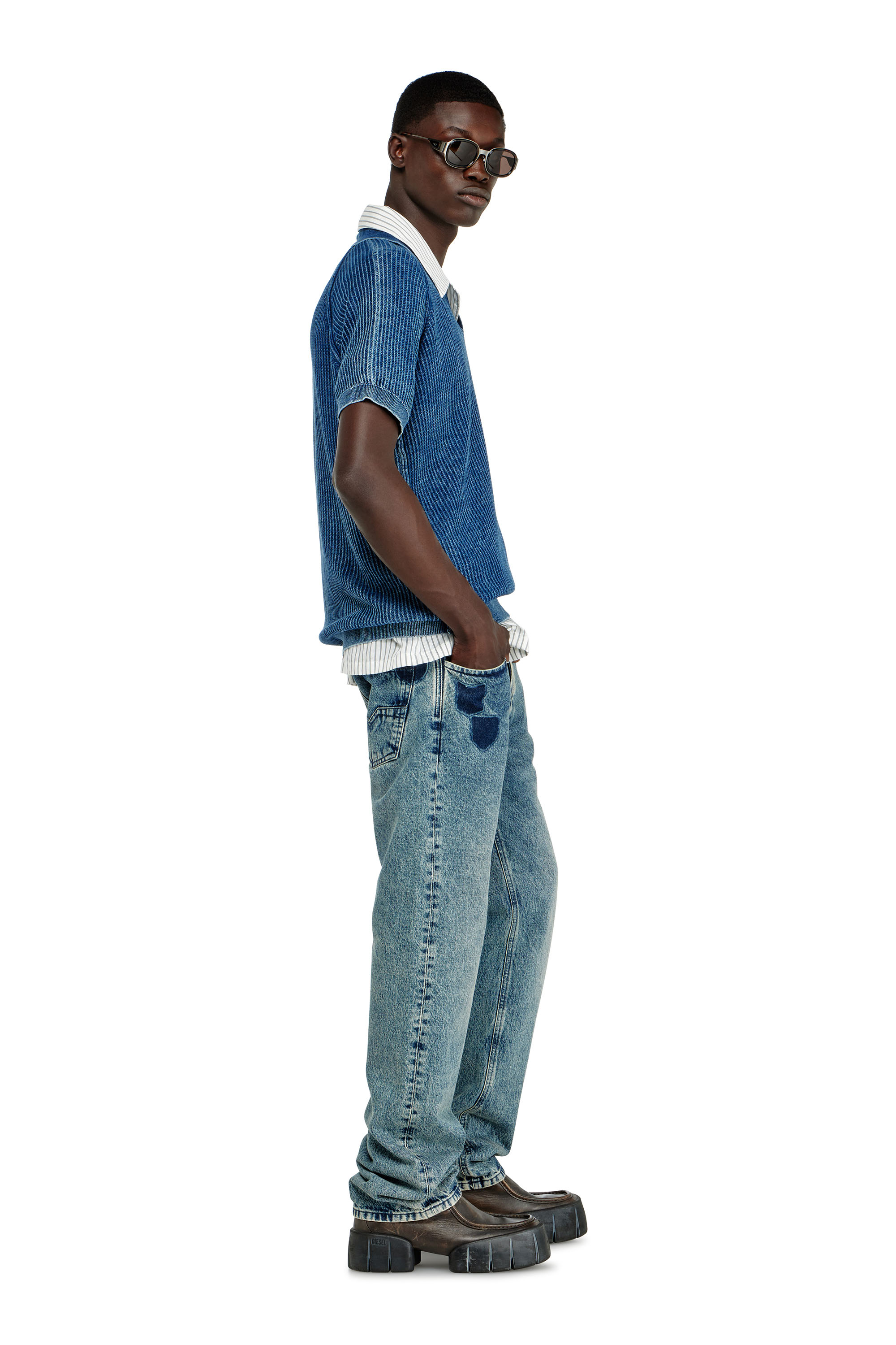 Diesel - Herren Regular Jeans 1985 Larkee 0IFBV, Mittelblau - 2