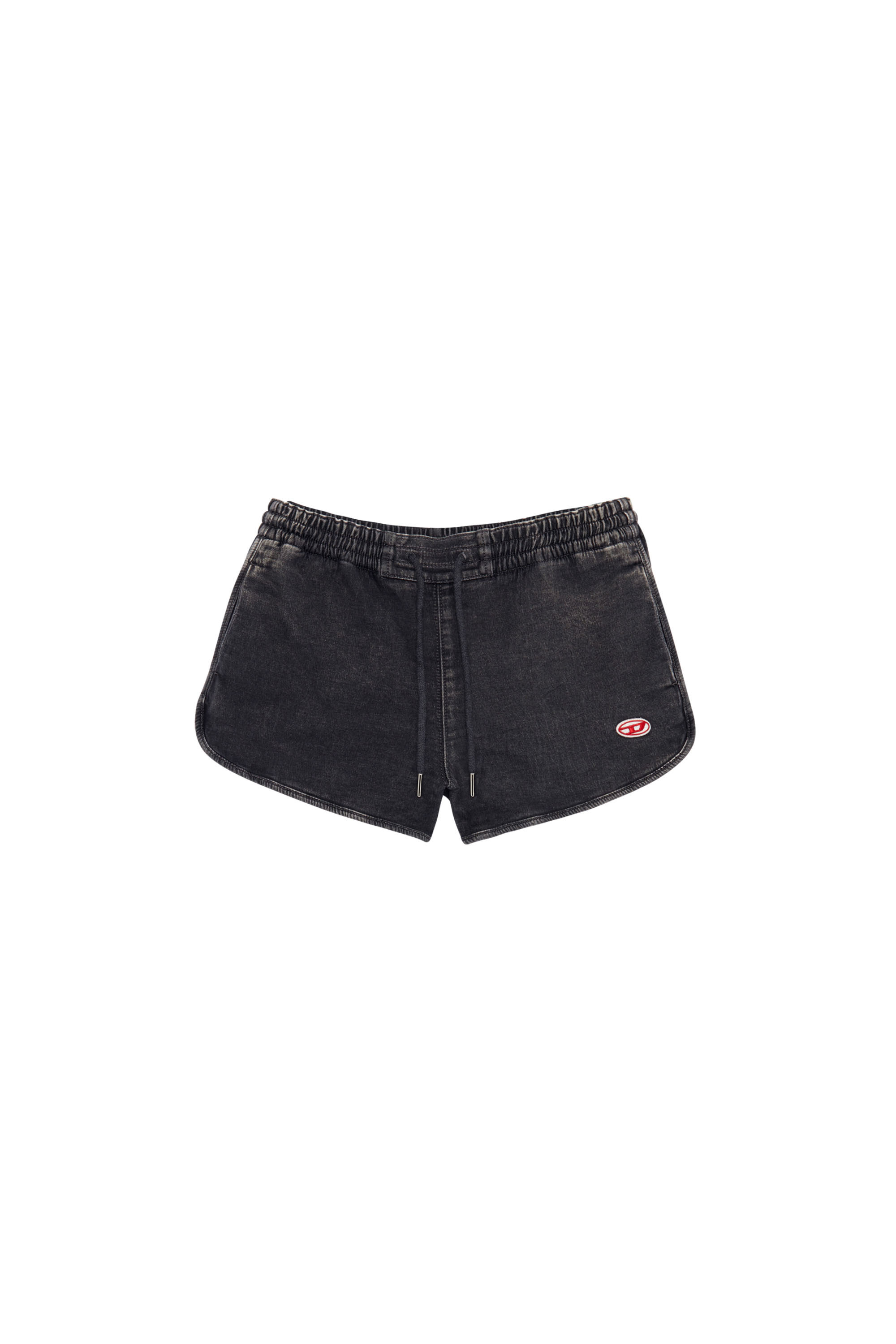 Diesel - D-SUNNY TRACK DENIM RUNNING SHORTS, Schwarz/Dunkelgrau - Image 3
