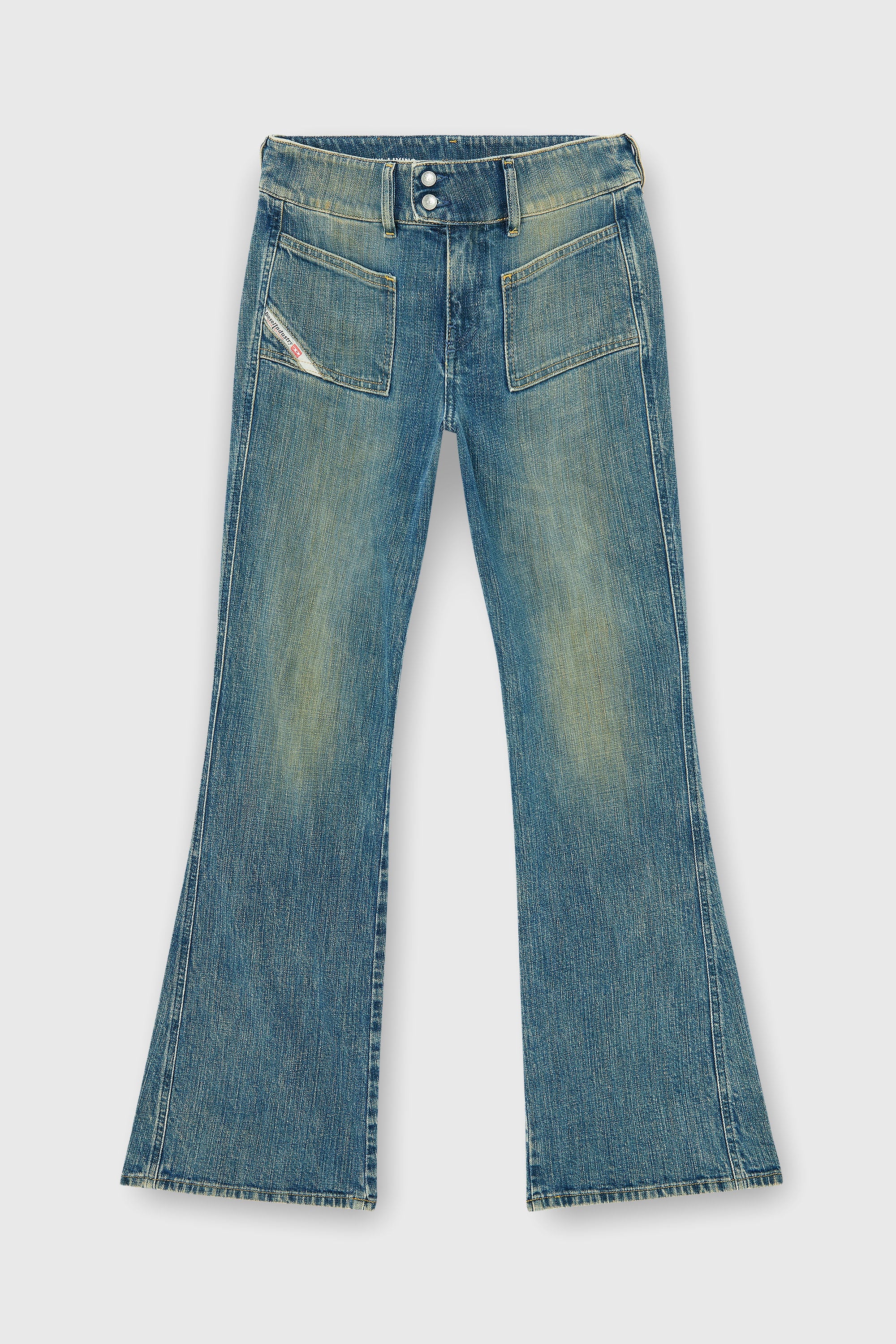Diesel - Damen Bootcut Jeans D-Hush 007EJ, Mittelblau - 2