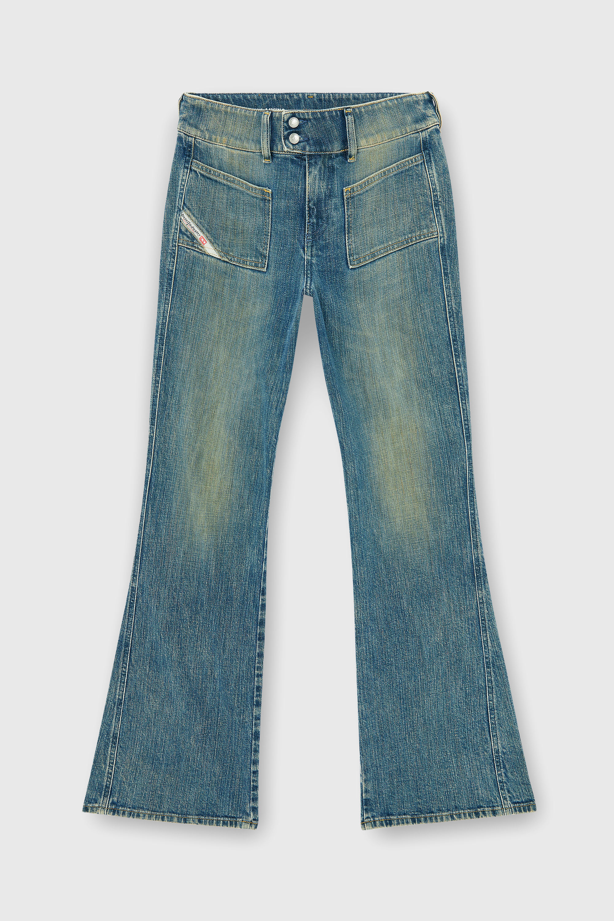 Diesel - Damen Bootcut Jeans D-Hush 007EJ, Mittelblau - 6