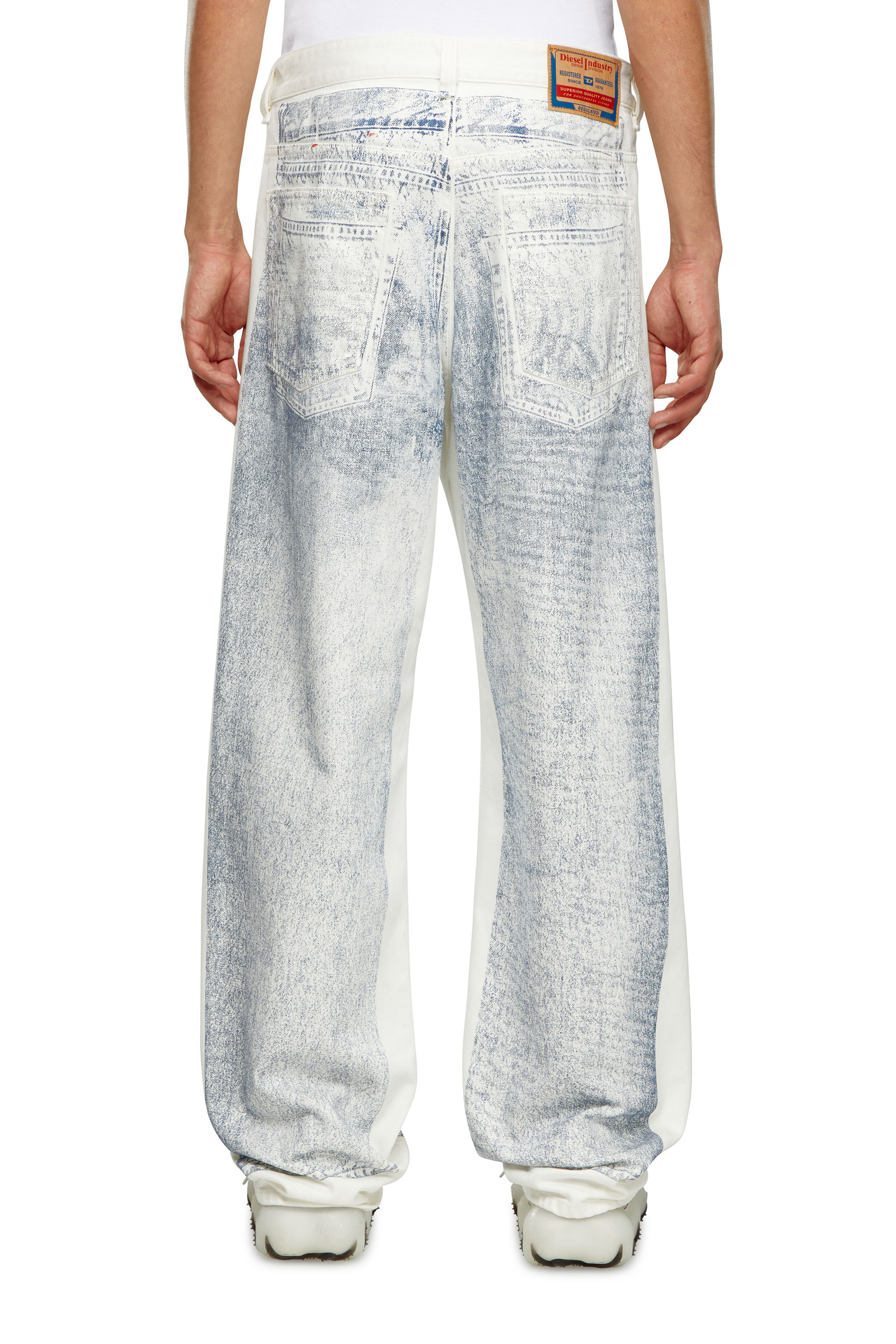 Diesel - Man Straight Jeans 2001 D-Macro 09I73, White - Image 3