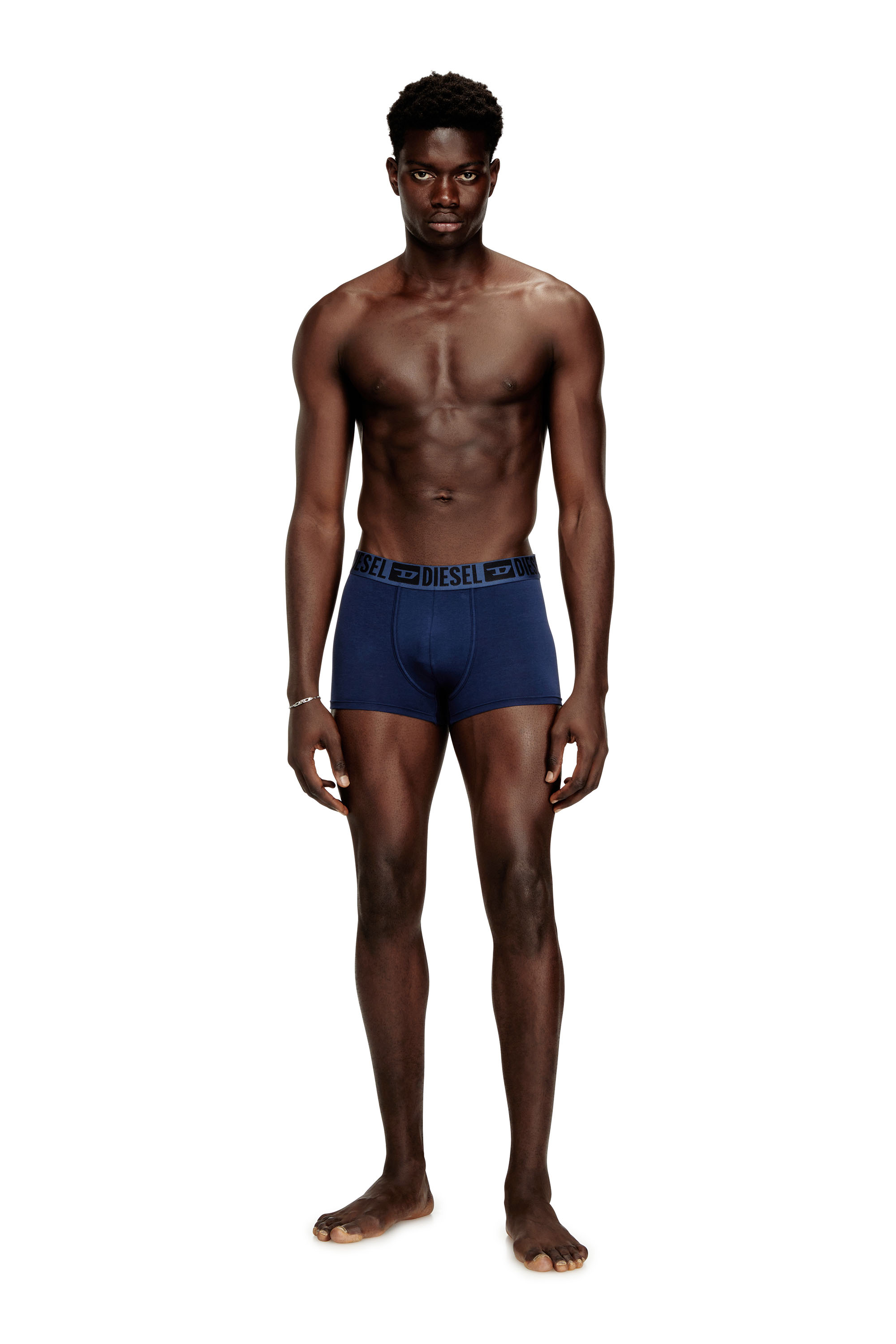 Diesel - MIKE-D-CORE-3PACK, Herren 3er-Pack Boxershorts aus Baumwollstretch mit tonalem Bund in null - 3