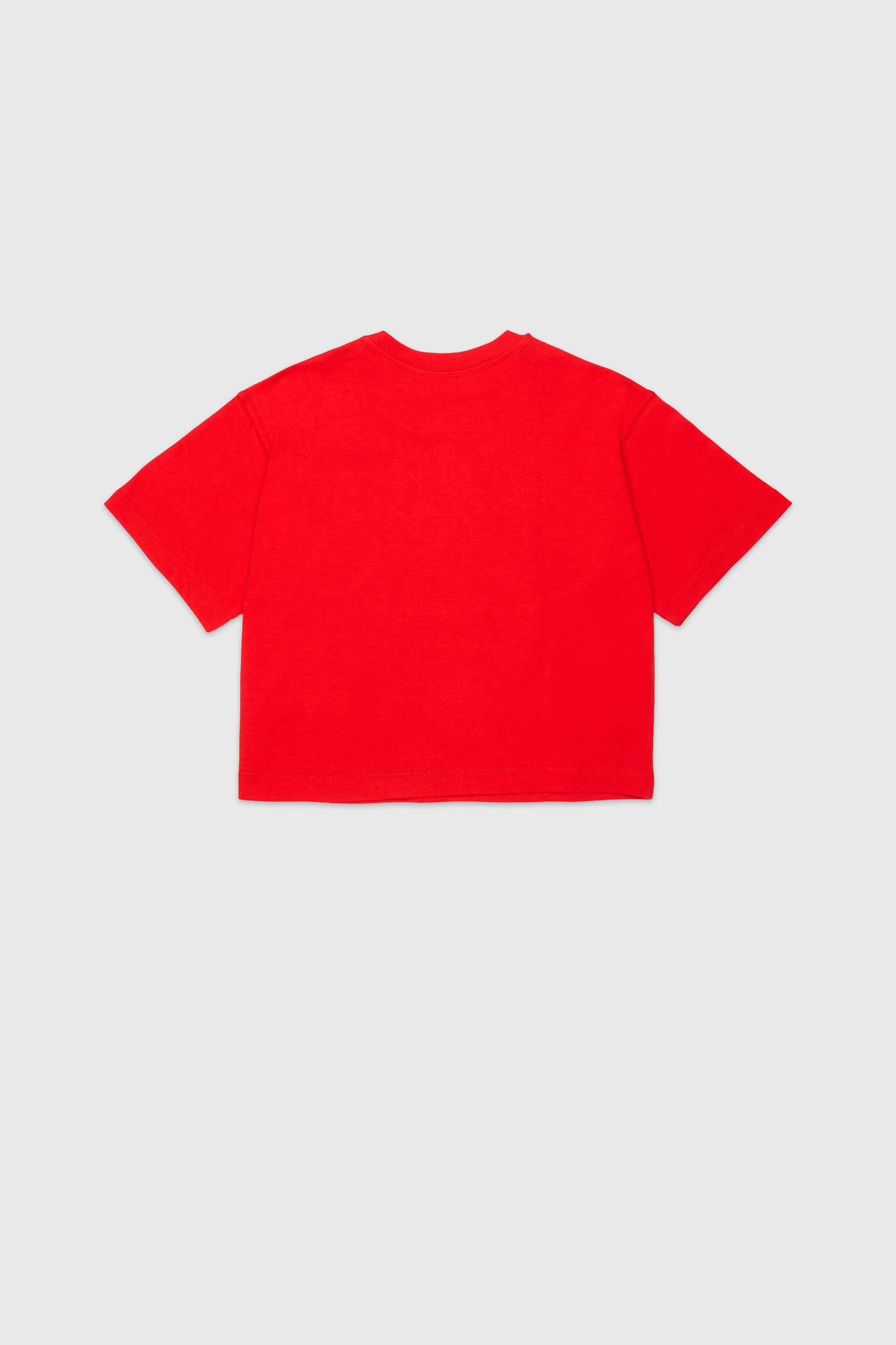 Diesel - TLIXIN, Damen Cropped T-shirt mit Oval D Logo in Rot - 2