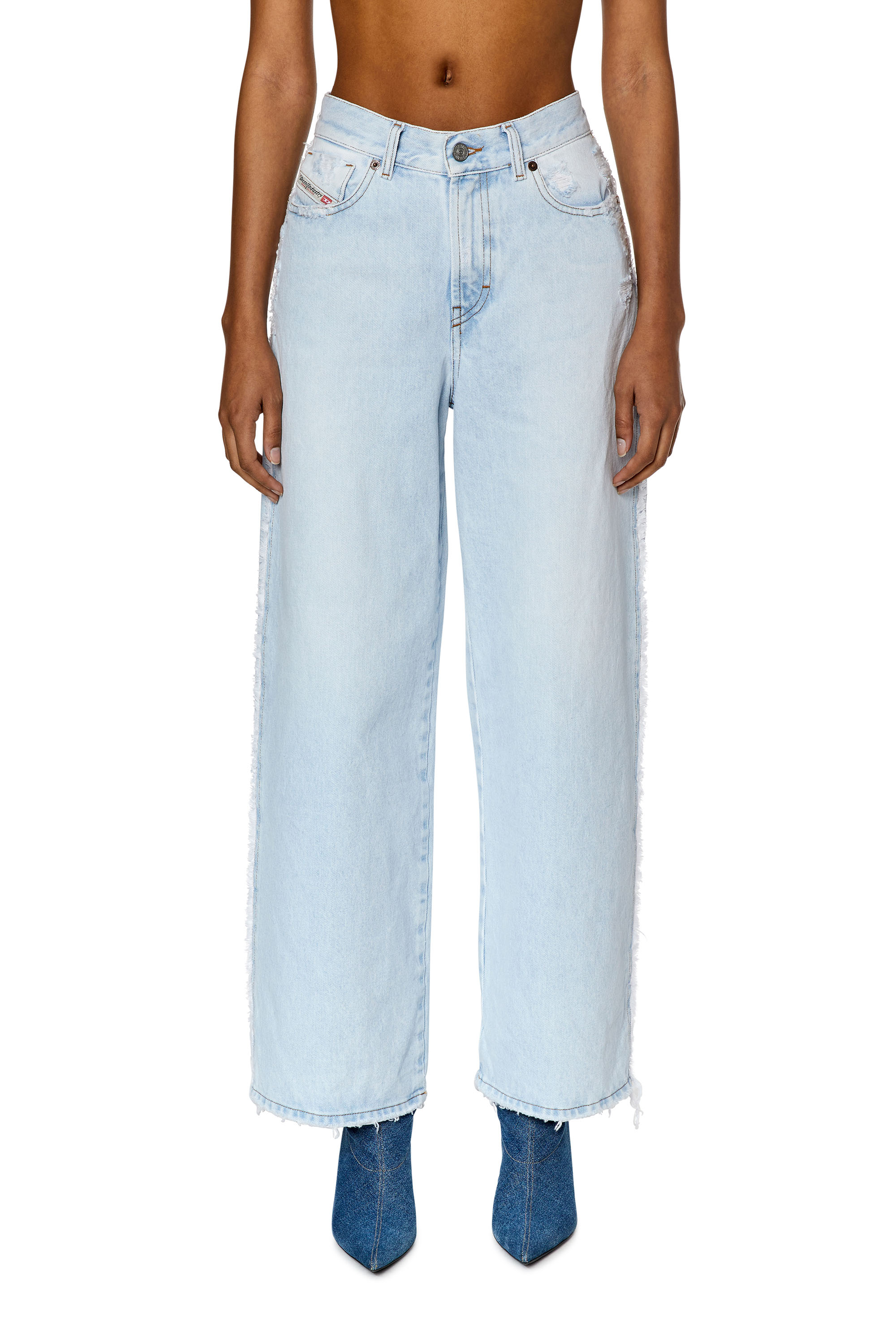 Diesel - 2000 Widee 007M7 Bootcut and Flare Jeans, Hellblau - Image 1
