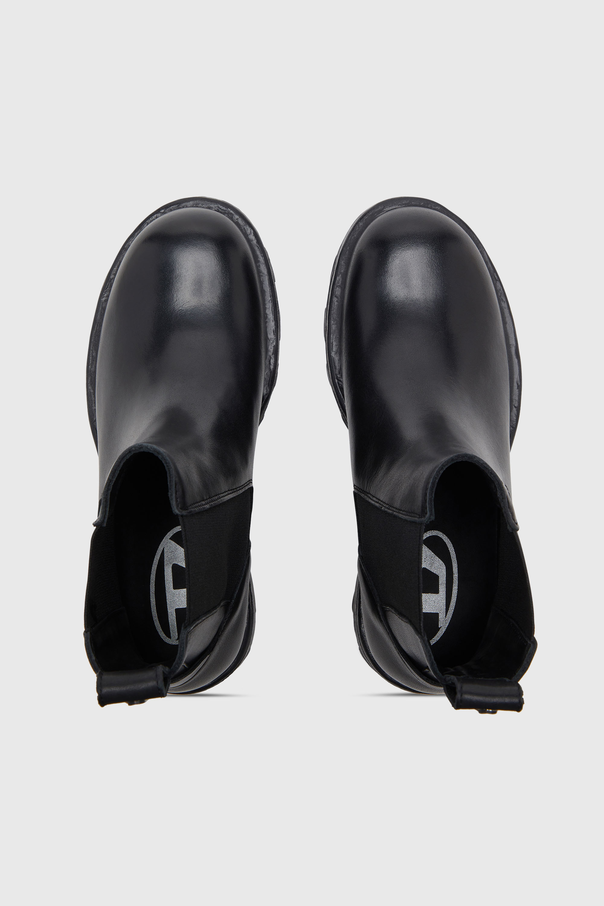 Diesel - D-HAMMER CH, Herren D-Hammer-Chelsea-Stiefel aus Leder in Schwarz - 4