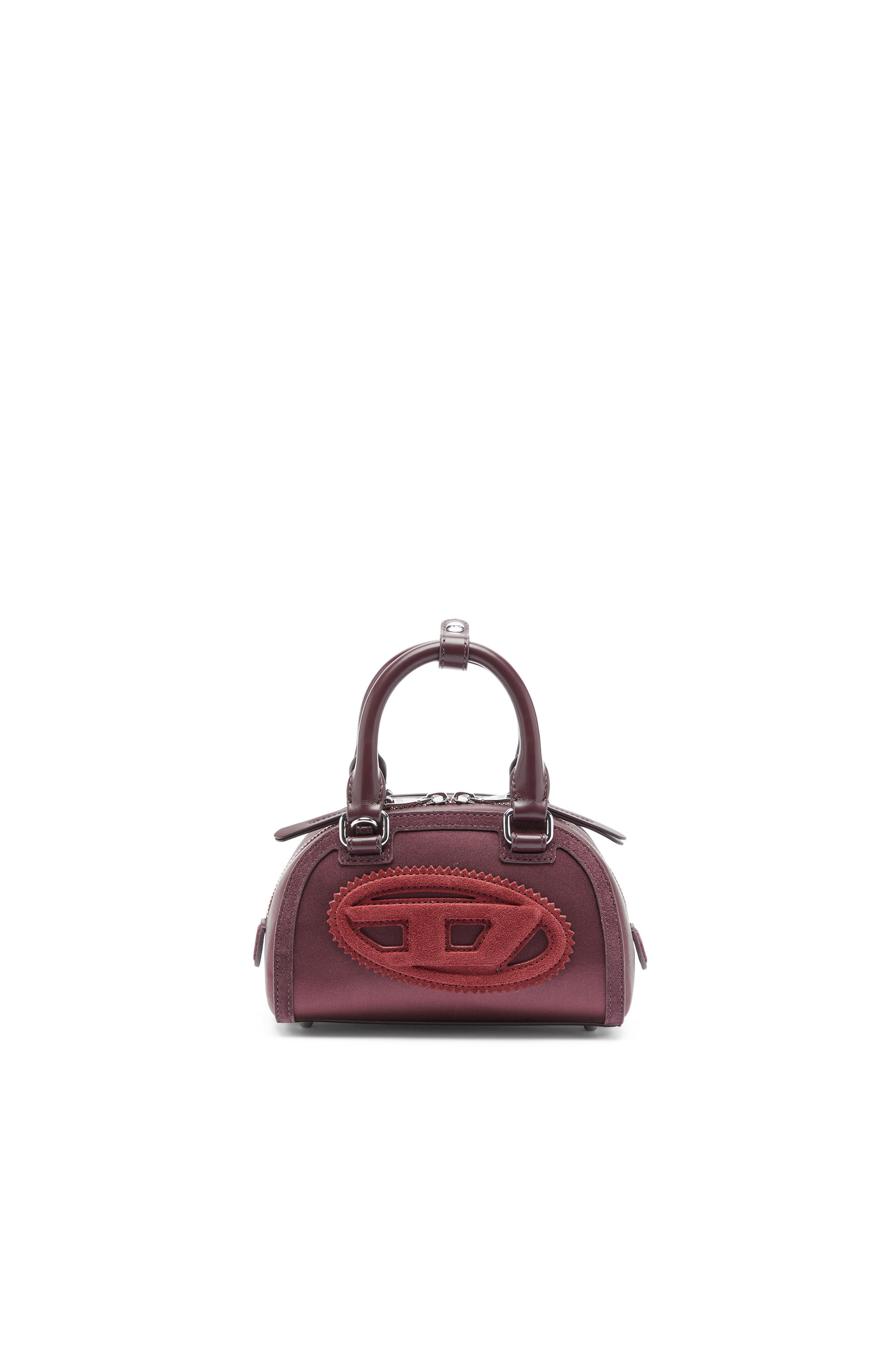Diesel - 1DR DOME CROSSBODY, Damen 1DR Dome - Kleine-Umh&auml;ngetasche aus Satin und Velours in null - 1