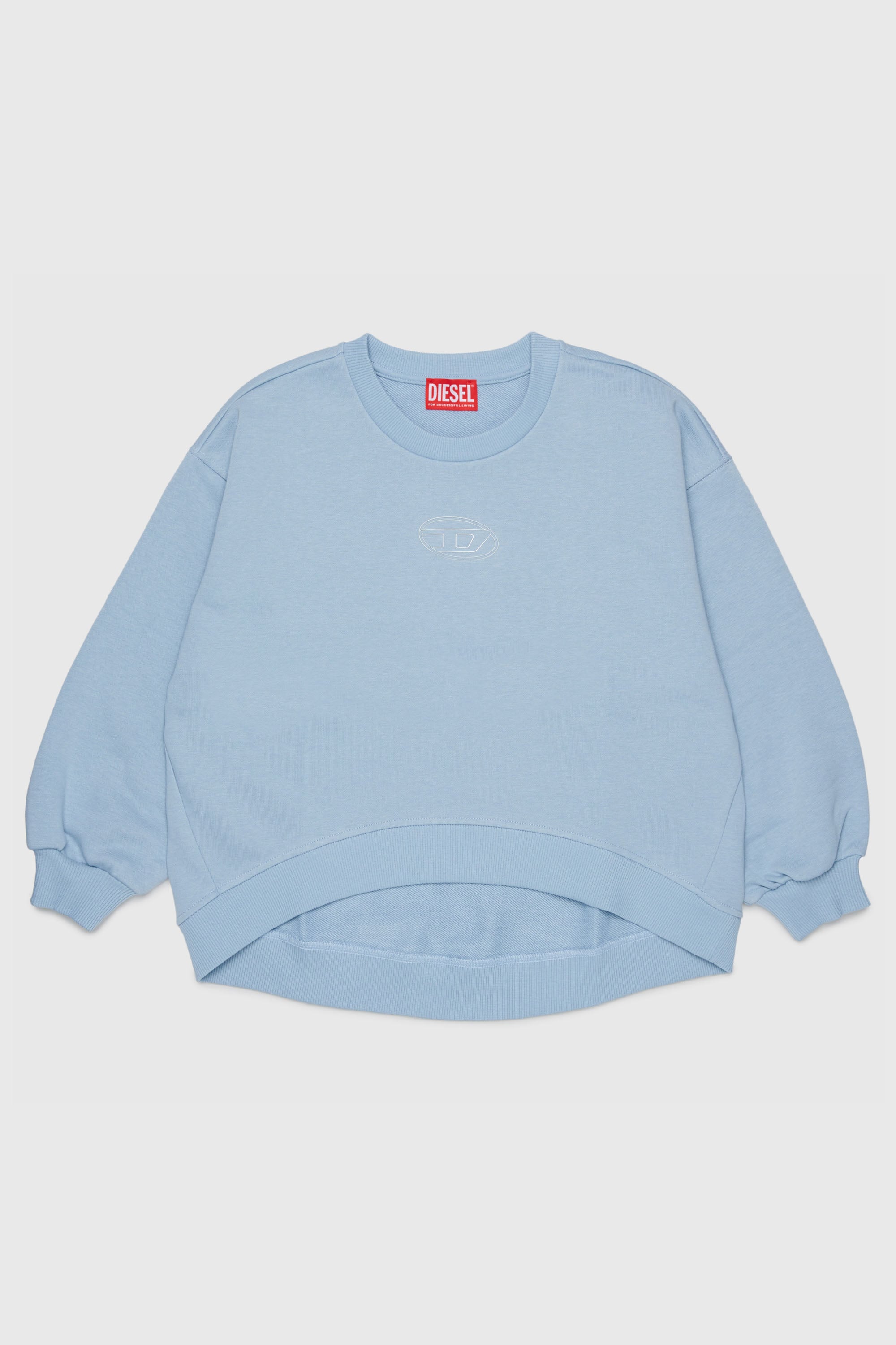 Diesel - SALILLY, Damen Sweatshirt mit Oval D Logo in Hellblau - 1