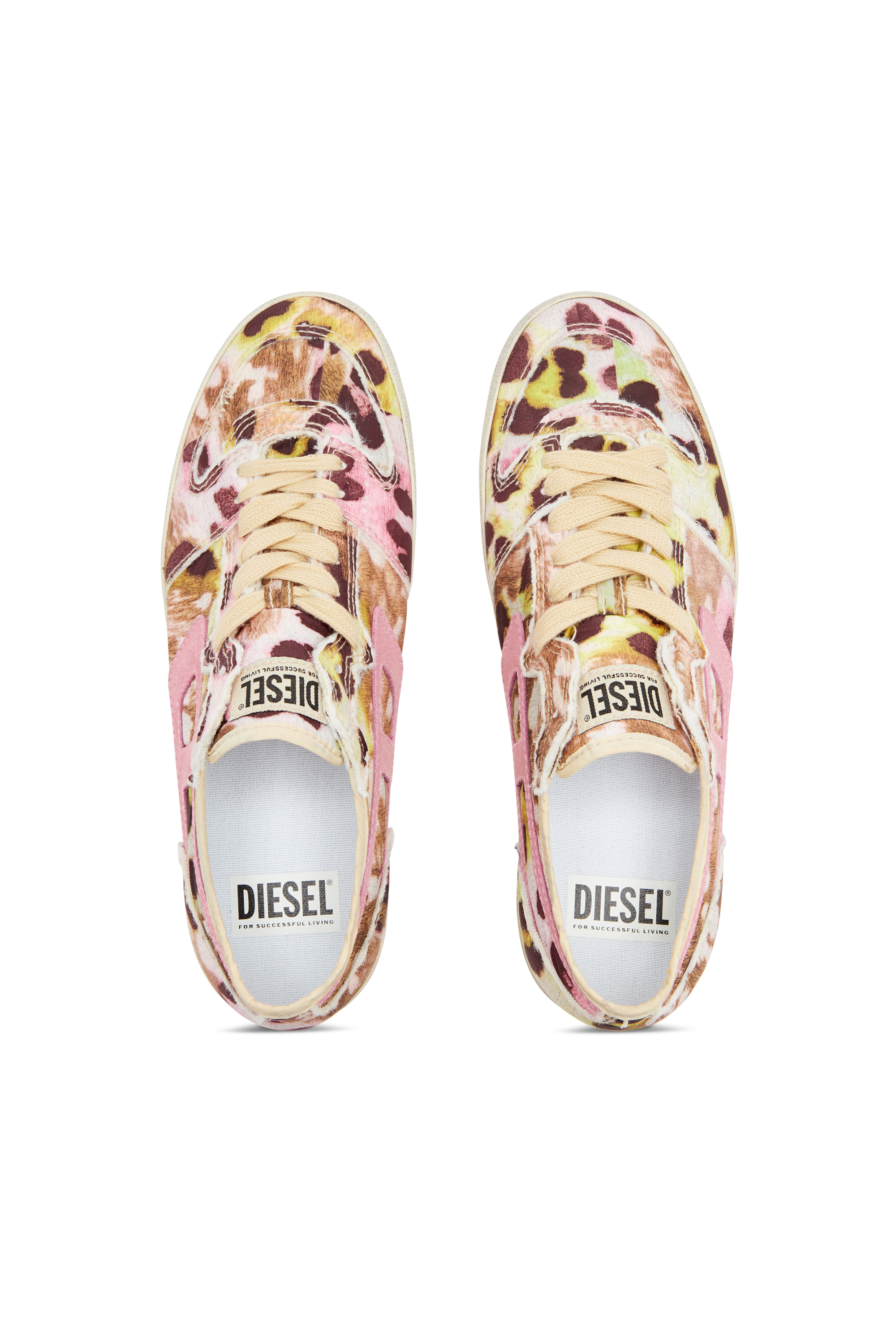 Diesel - S-LEROJI D-1 LOW W, Damen S-Leroji D-Vielgetragene Sneakers aus bedrucktem Nylon in Bunt - 5