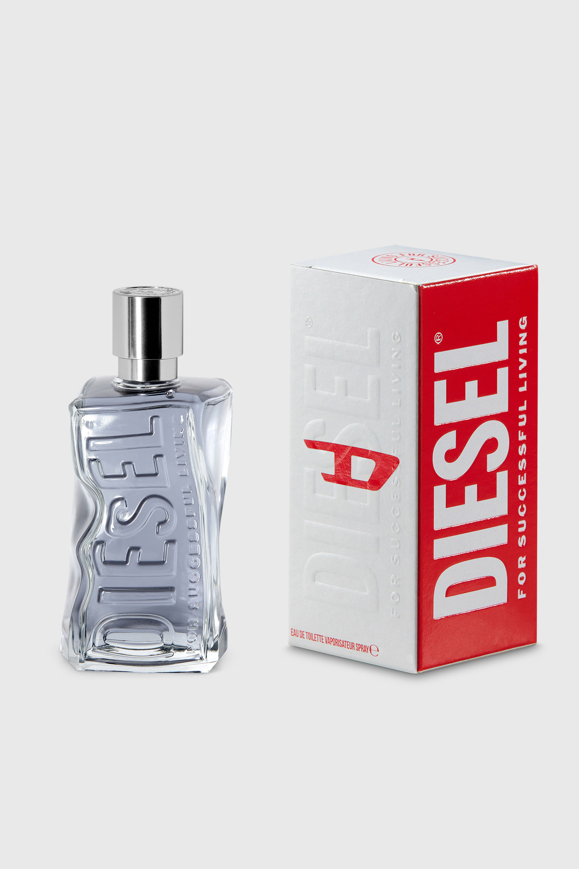 Diesel - D 100 ML LD552800 FRAGRANCE, Unisex's D 100ml, 3.4 FL.OZ., Eau de Toilette in Grey - 2