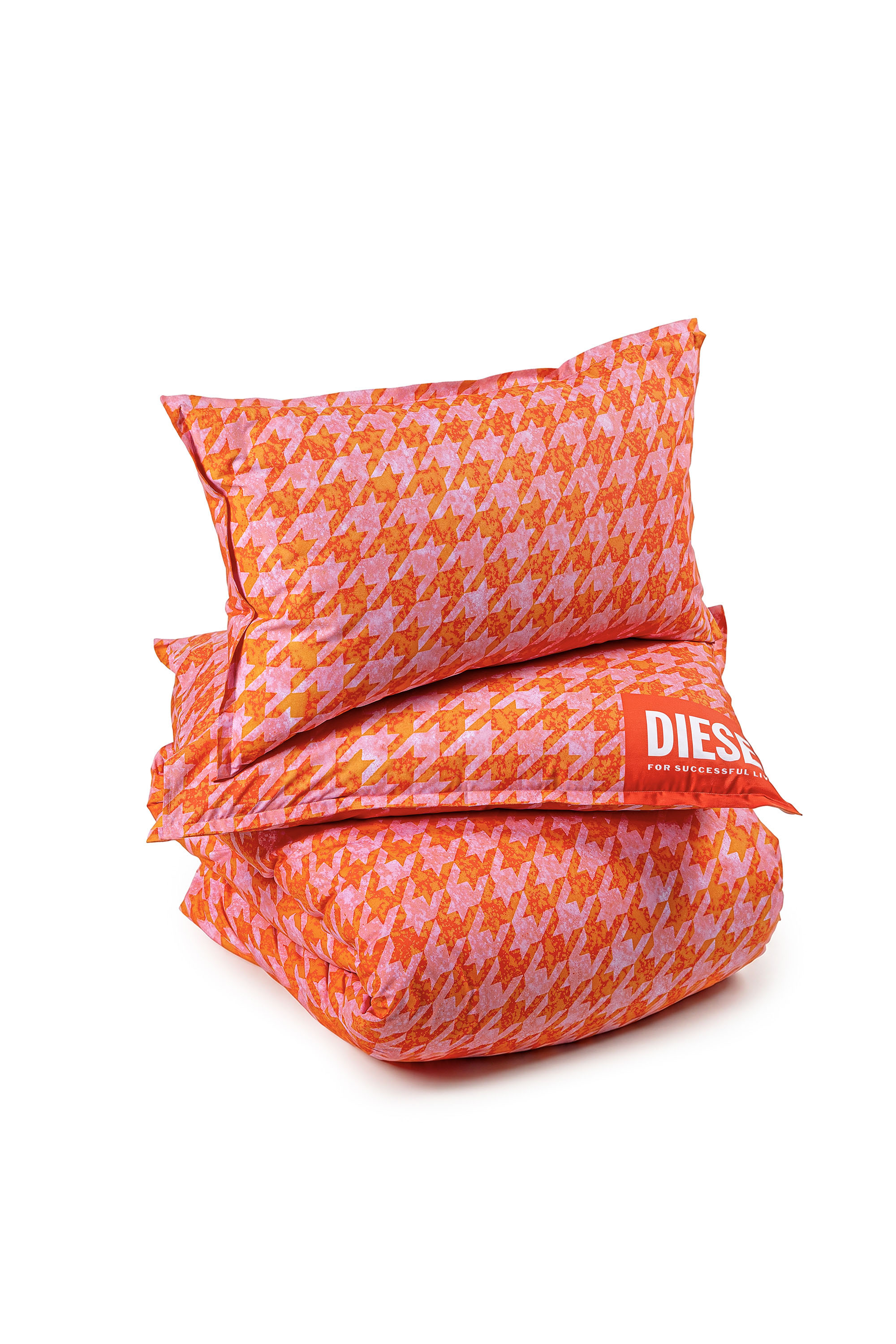 Diesel - 1018105  DROP PINK/RED PERCALE DUVET COV, Unisex Perkal-Bettw&auml;sche-Set f&uuml;r Queen-Size-Bett in Orange - 2