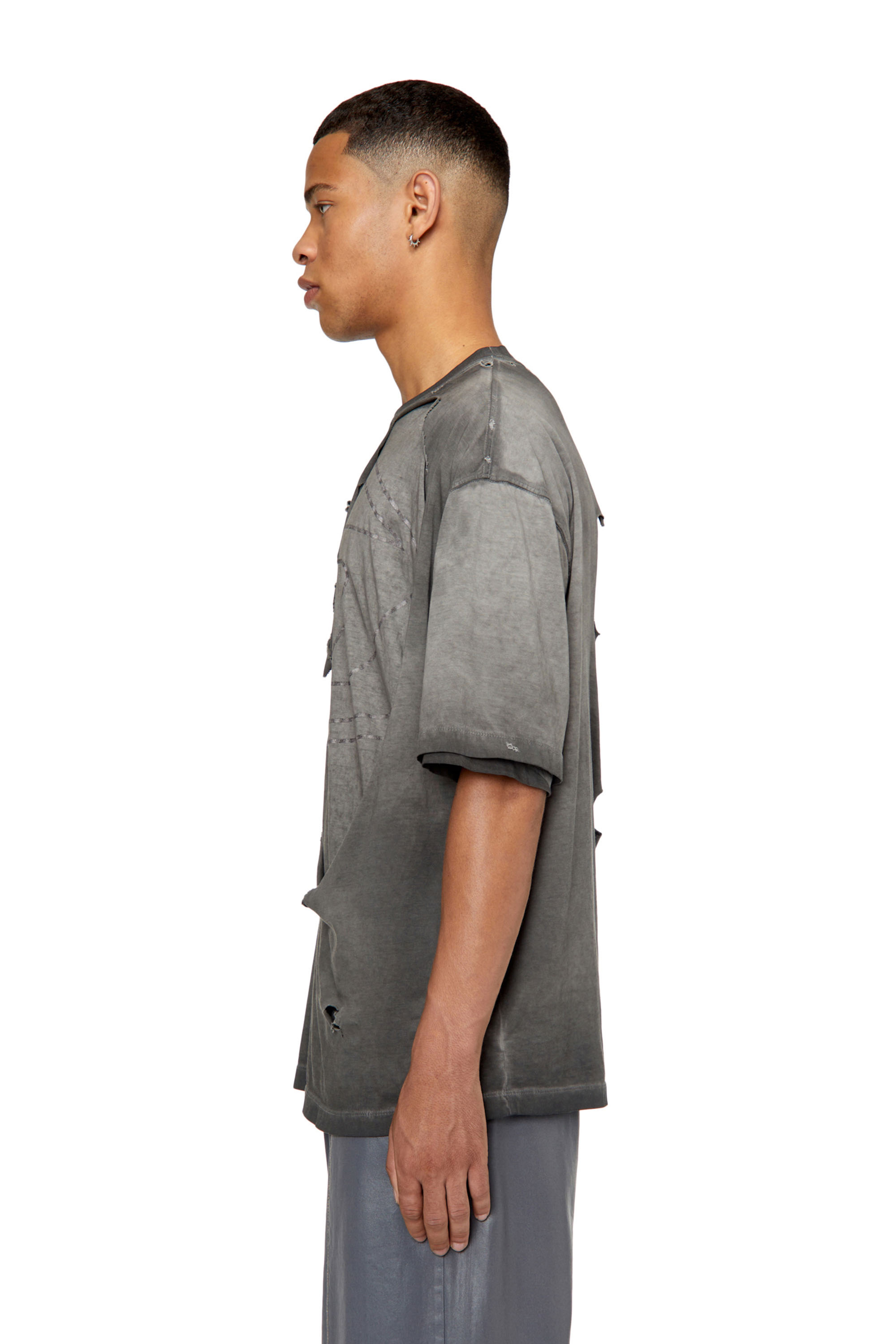 Diesel - T-ASHY, Dunkelgrau - Image 6