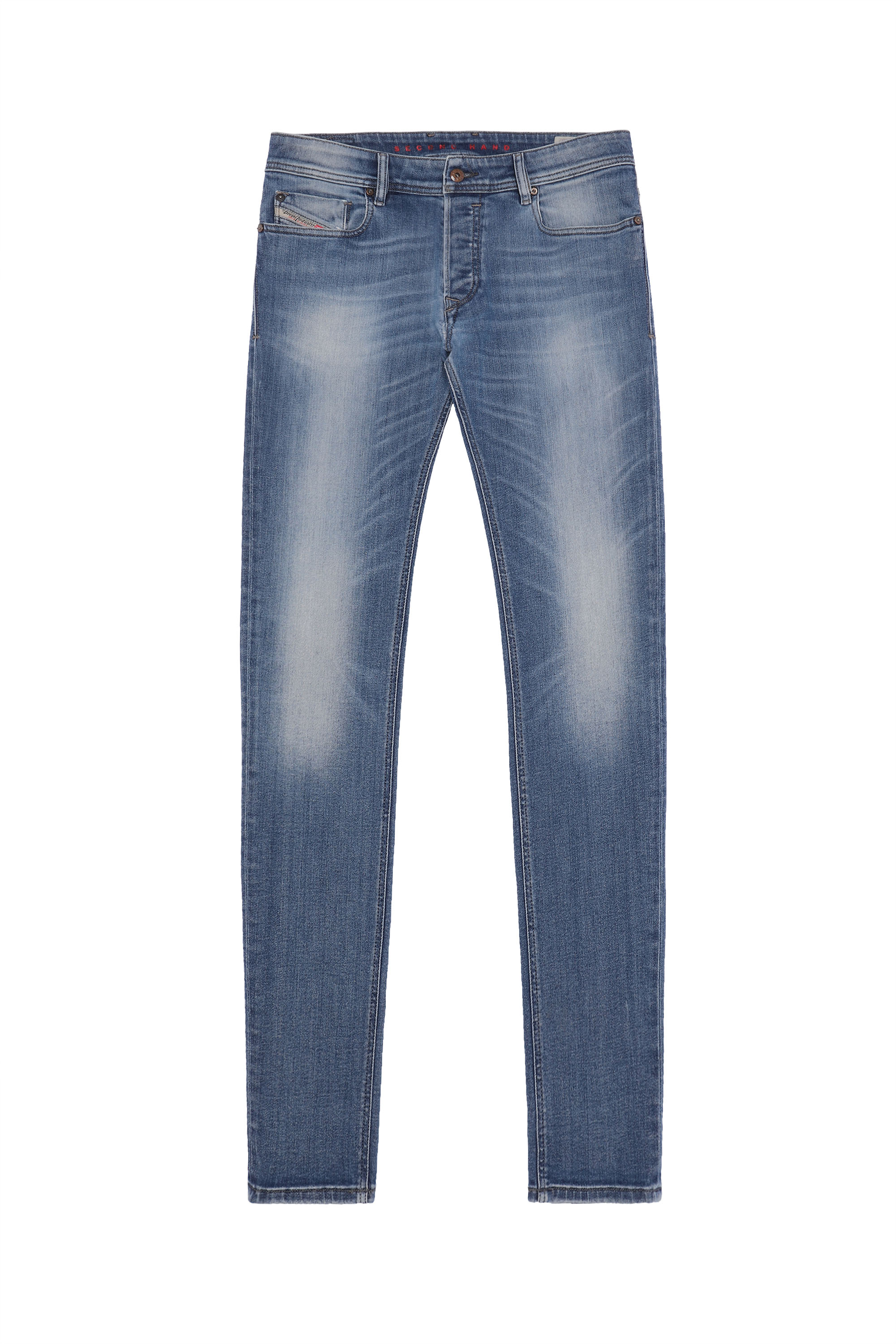 Diesel - SLEENKER, Herren Diesel Herren - Jeans Mittelblau in Mittelblau - 1
