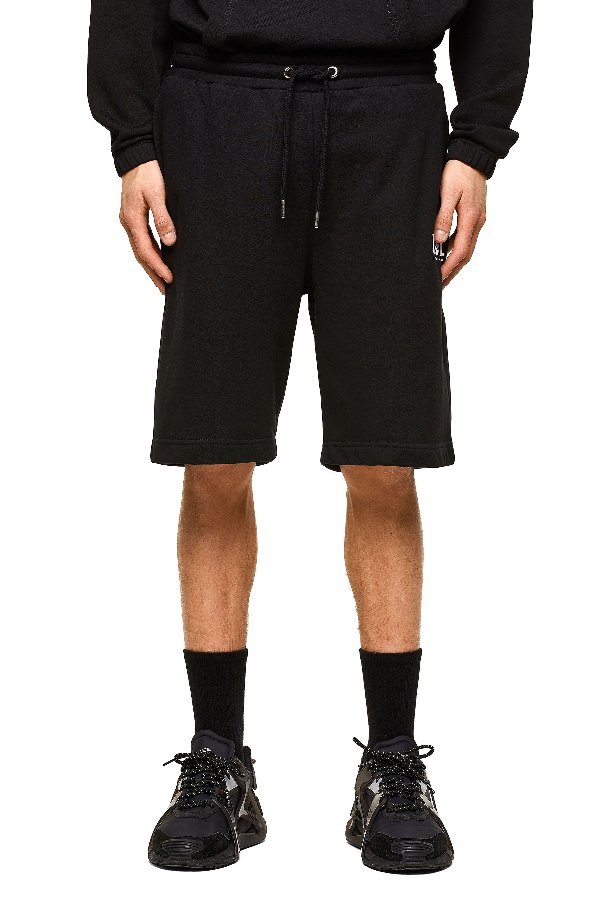 P-CROWN-LOGO, Schwarz - Kurze Hosen