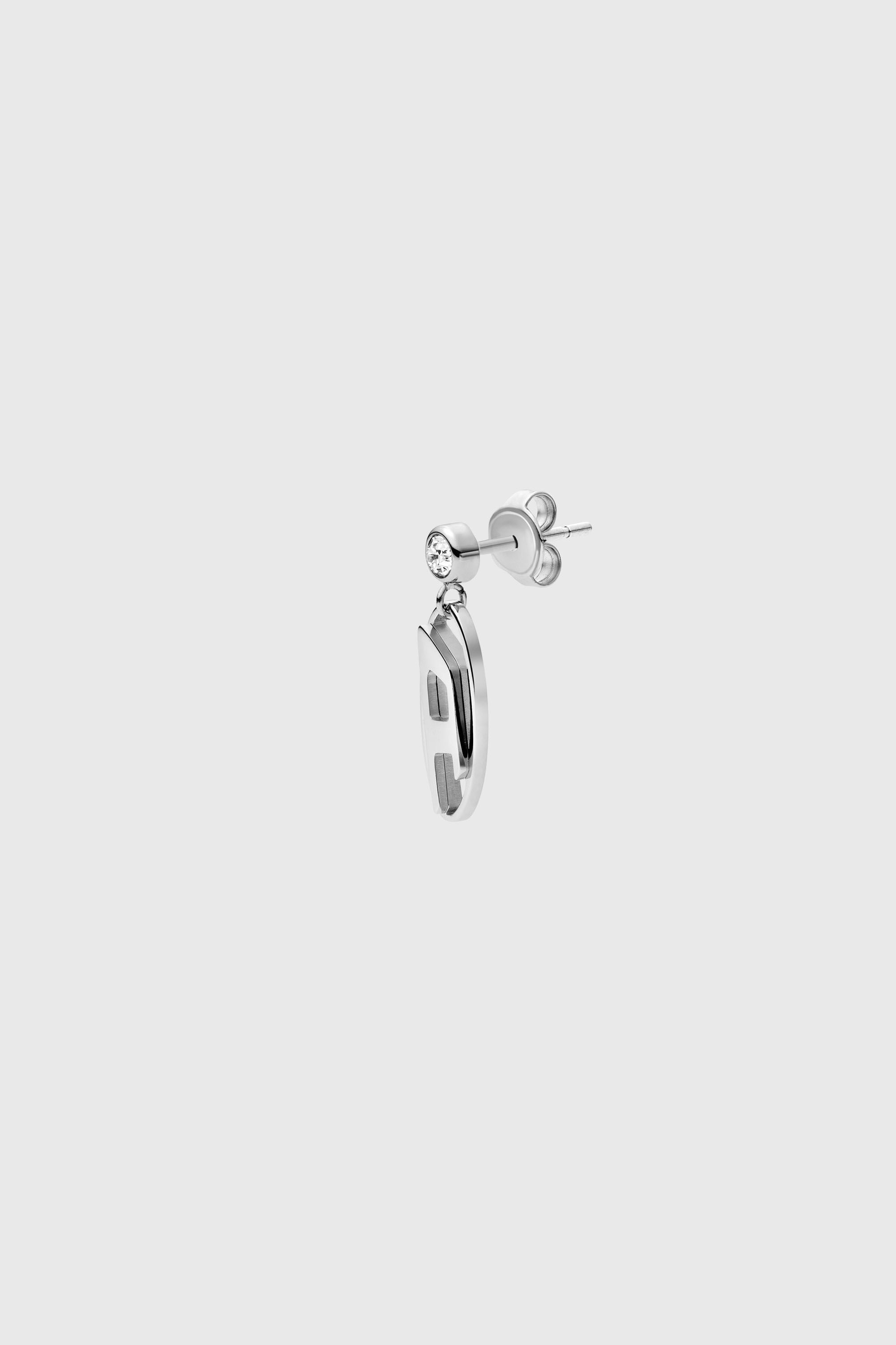 Diesel - DX1655040 JEWELLERY, Unisex Edelstahl-Tropfen-Ohrring in Silber - 1