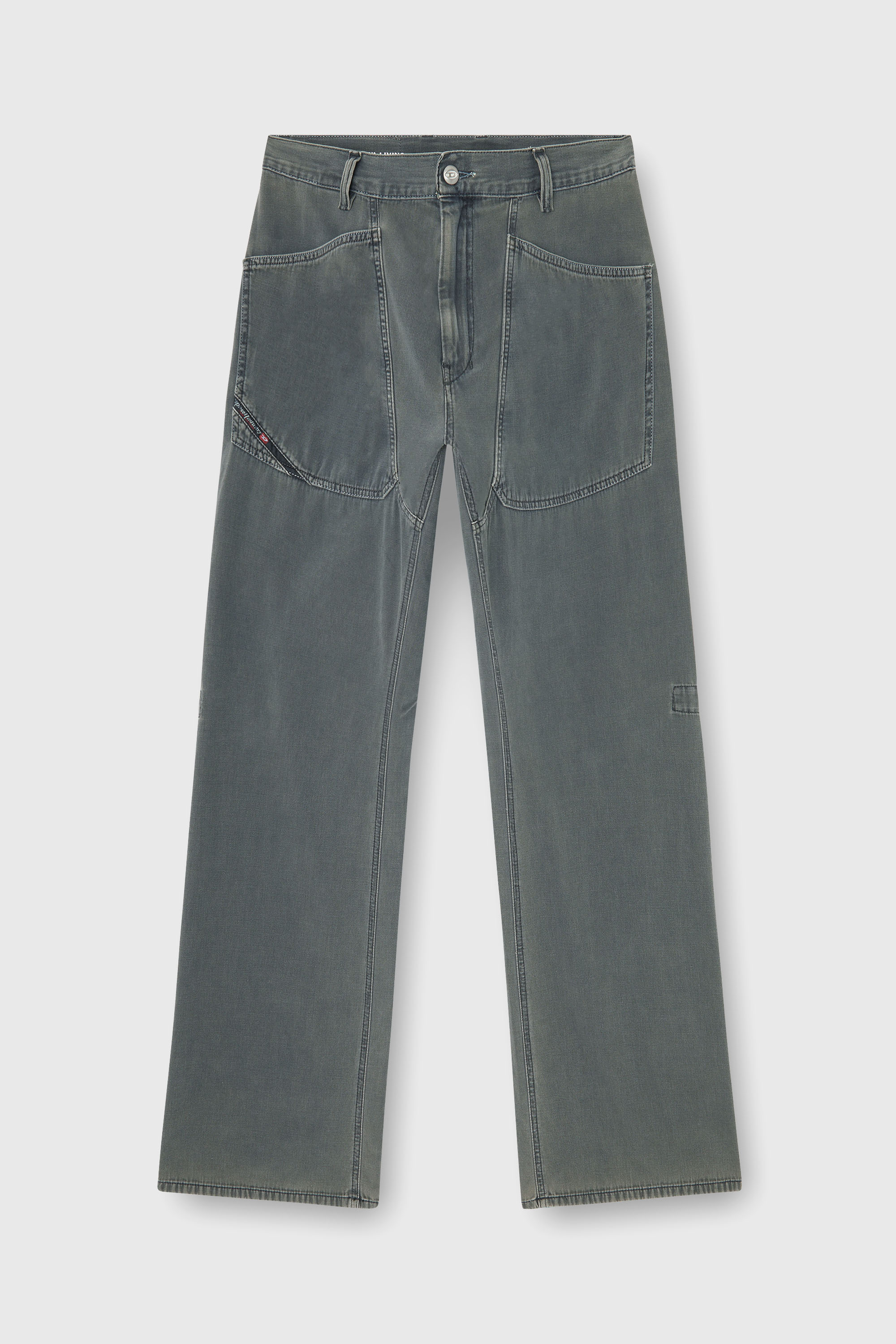 Diesel - Man's Relaxed Jeans D-Zeta 068WR, Grey - 2