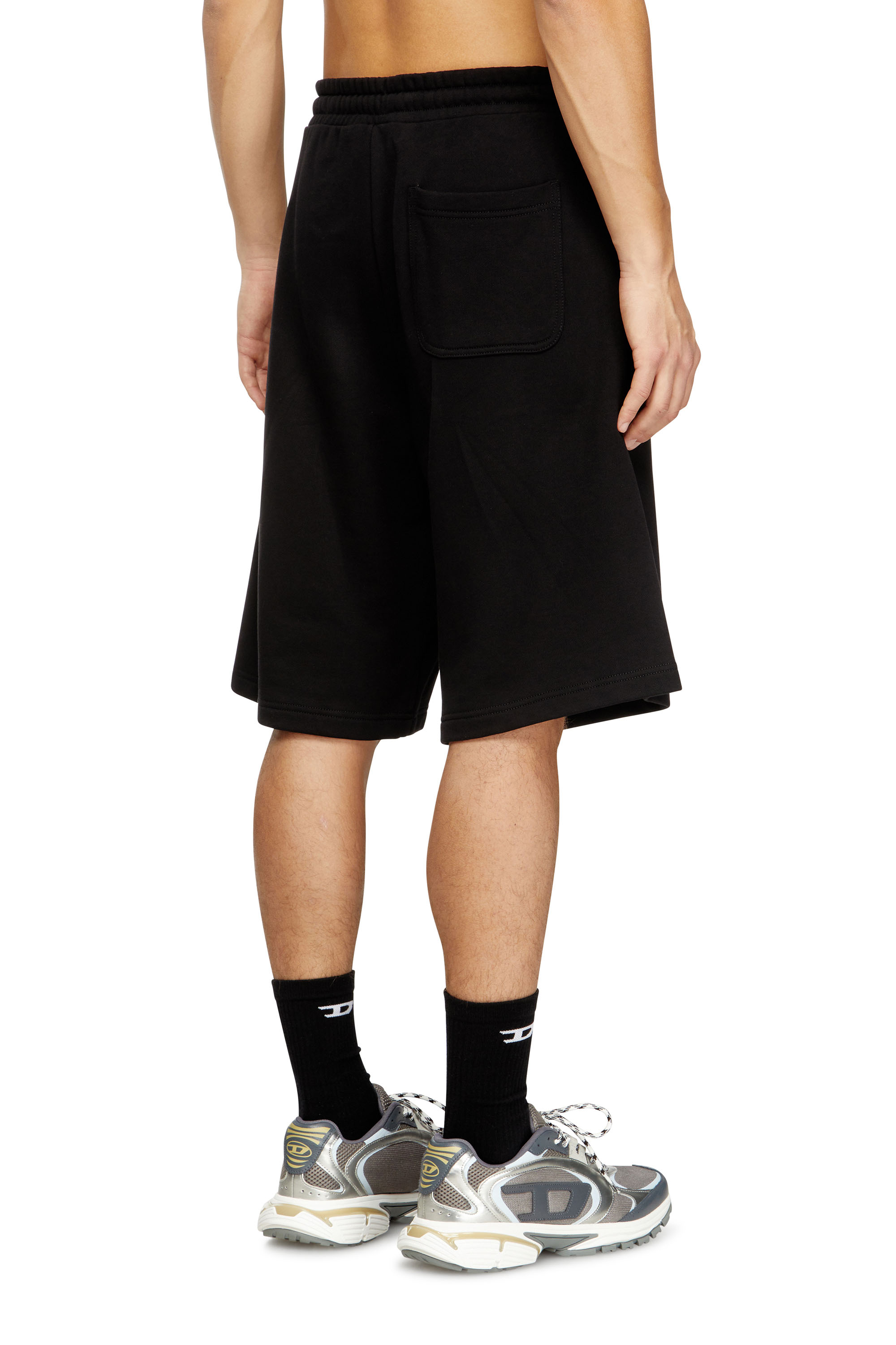 Diesel - P-CROW-DIV, Herren Fleece-Shorts mit Maxi-Logopatch in null - 4