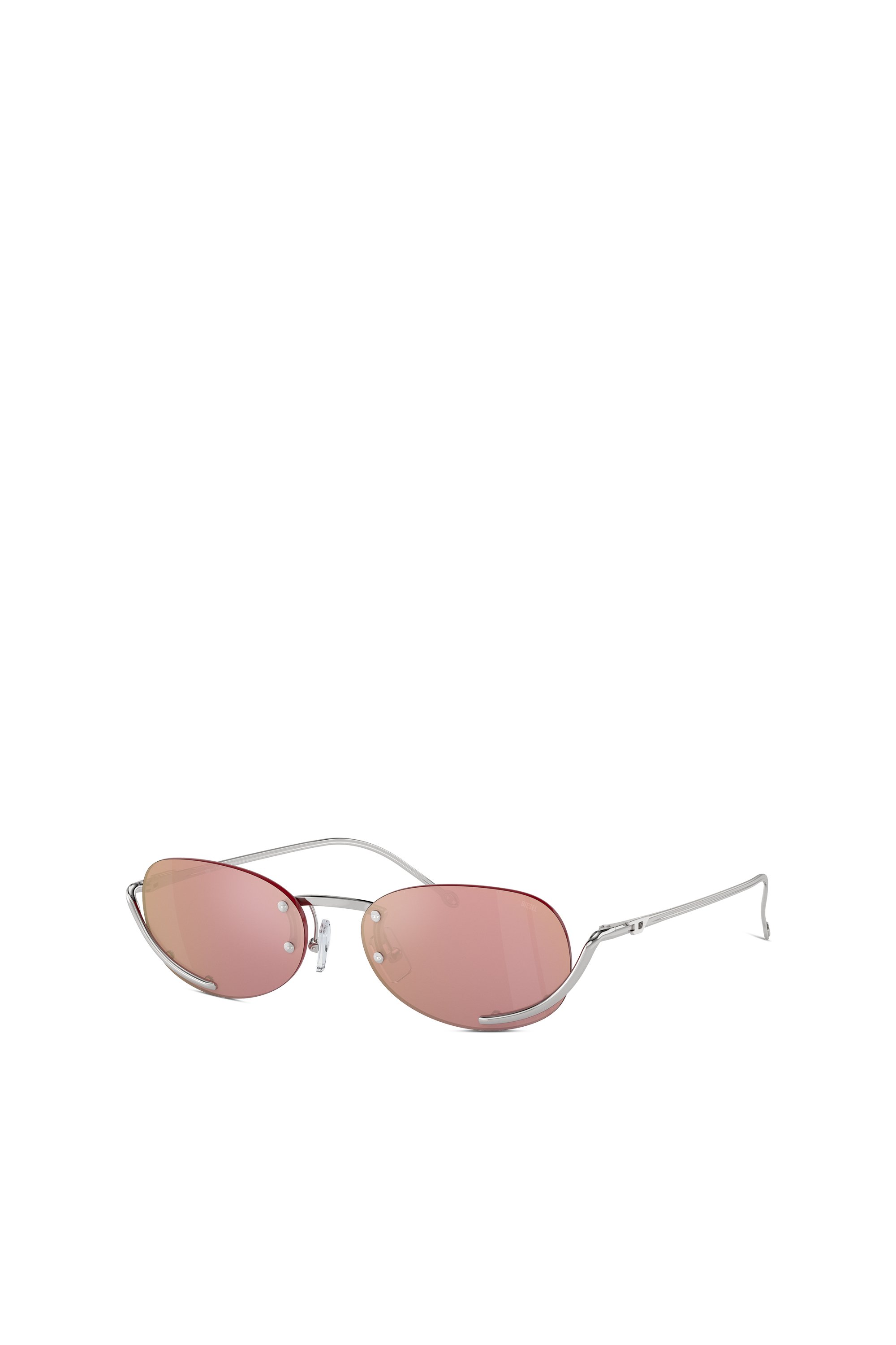 Diesel - 0DL1004, Unisex Ovaler Modell Brille in Rosa - 4