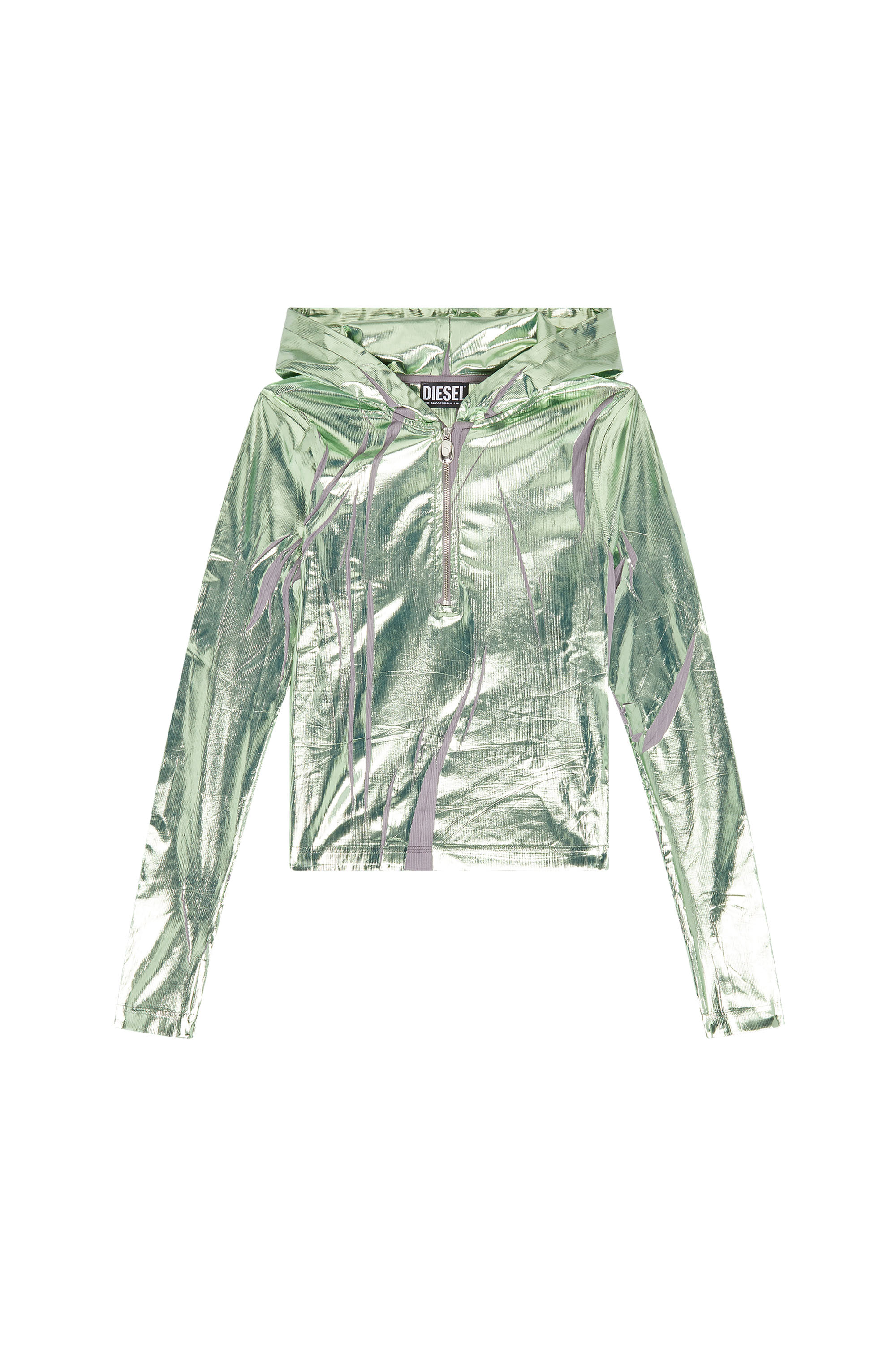 Diesel - T-CLED-HOOD, Grün/Violett - Image 3