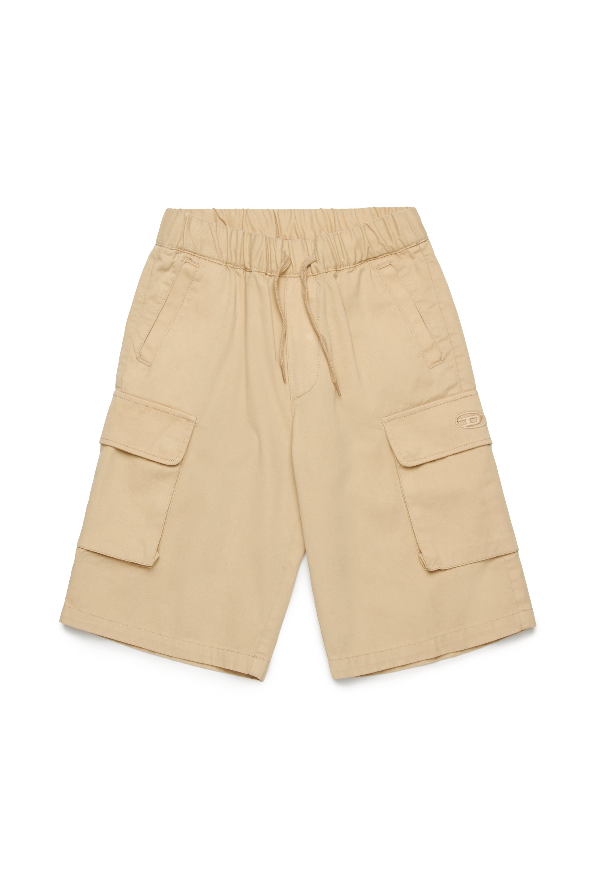 Diesel - PARGYMSHORT, Herren Cargo-Shorts aus Baumwollgabardine in Hellbraun - 1