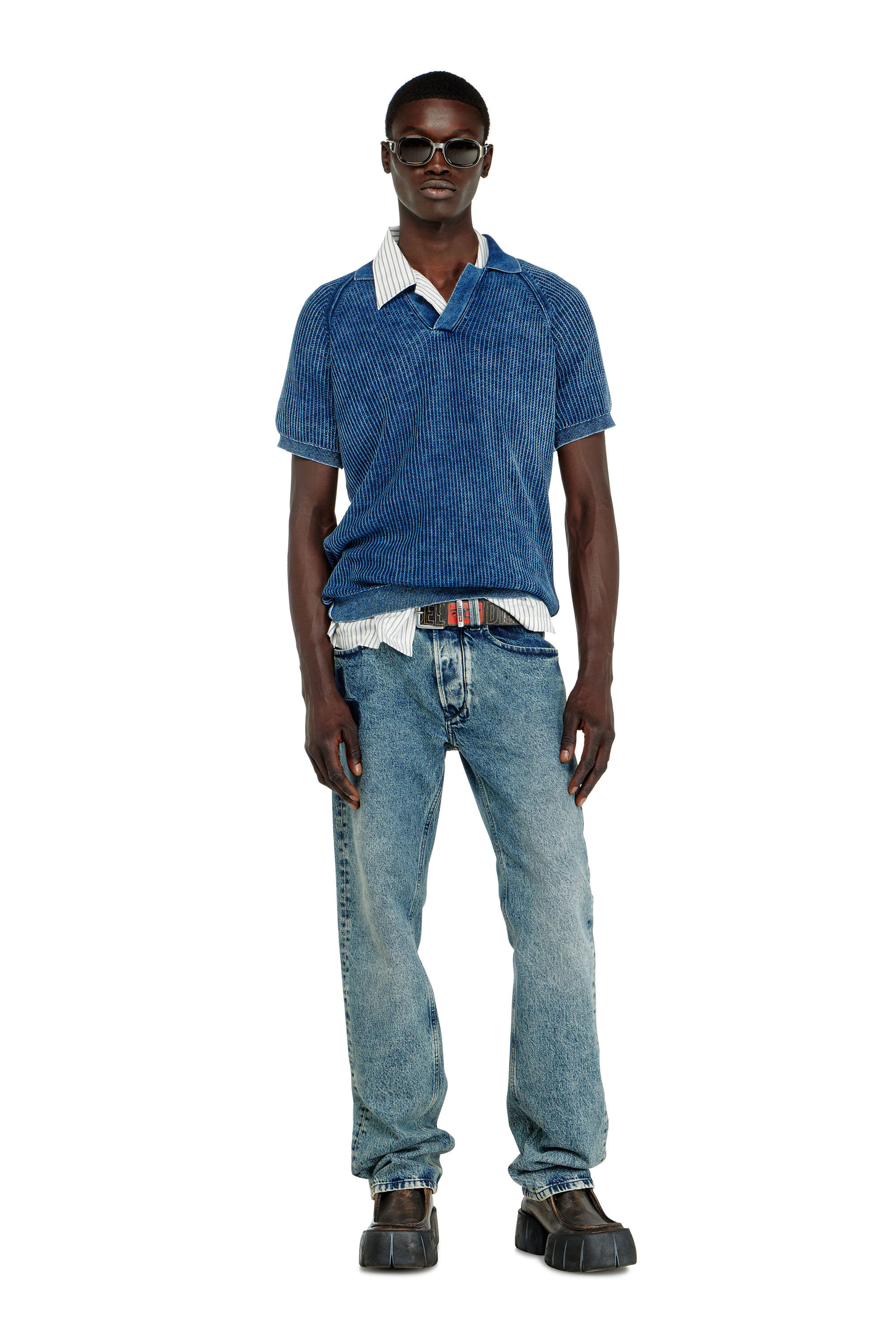 Diesel - Herren Regular Jeans 1985 Larkee 0IFBV, Mittelblau - 1