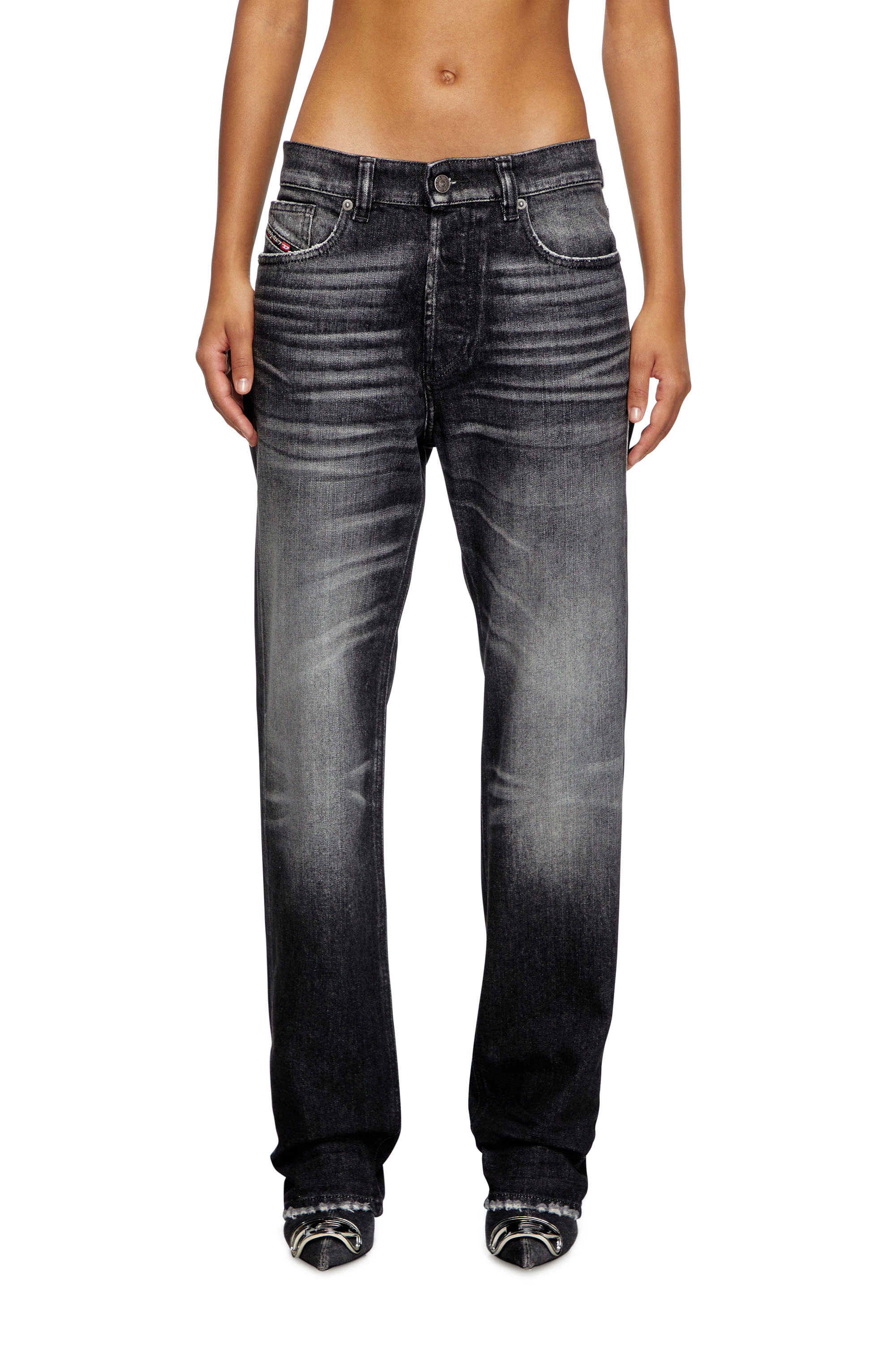 Diesel - Damen Regular Jeans 1988 D-Ark 09L50, Schwarz/Dunkelgrau - 3