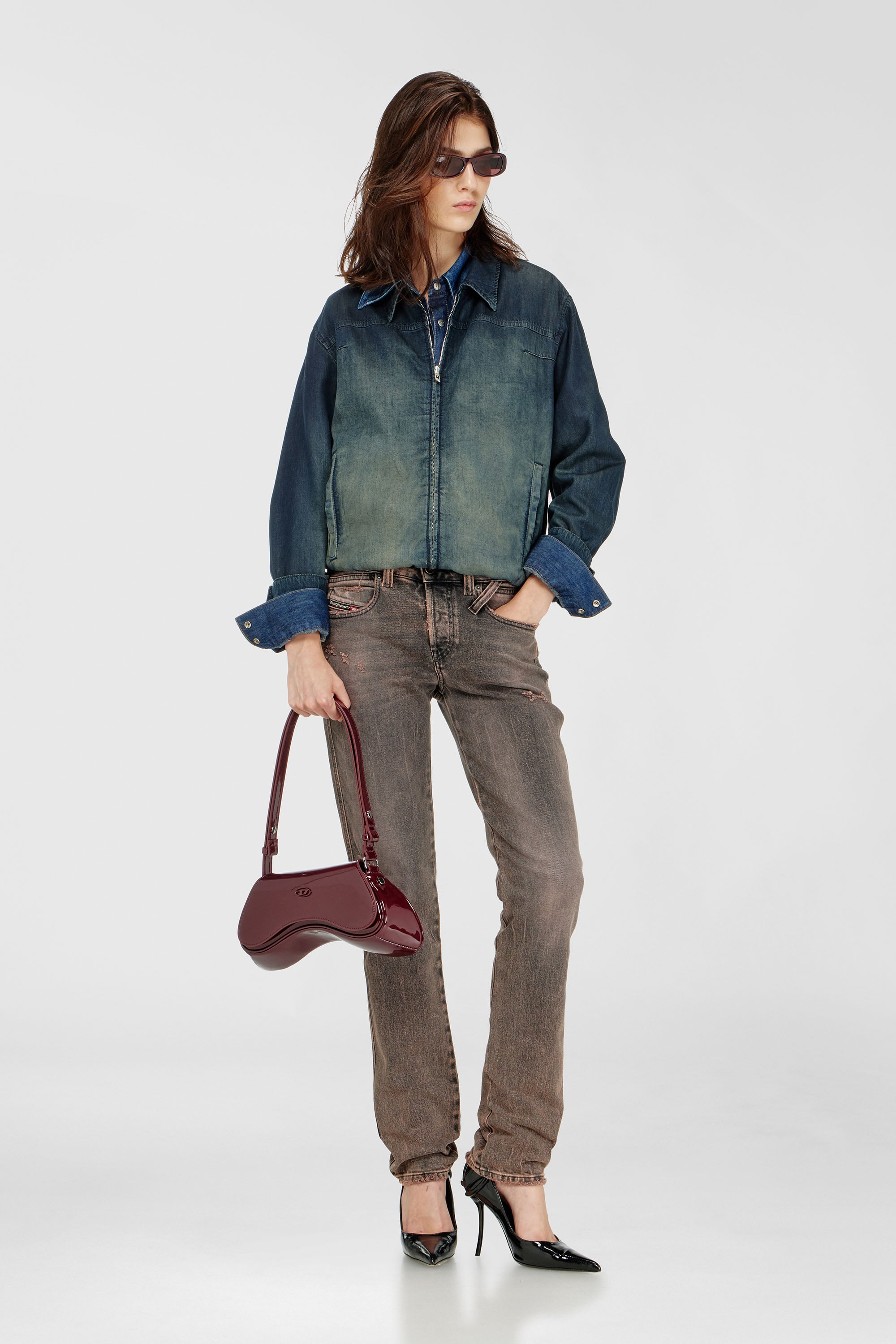 Diesel - Damen Slim Jeans 1992 D-Jiann 09P45, Rosa - 1