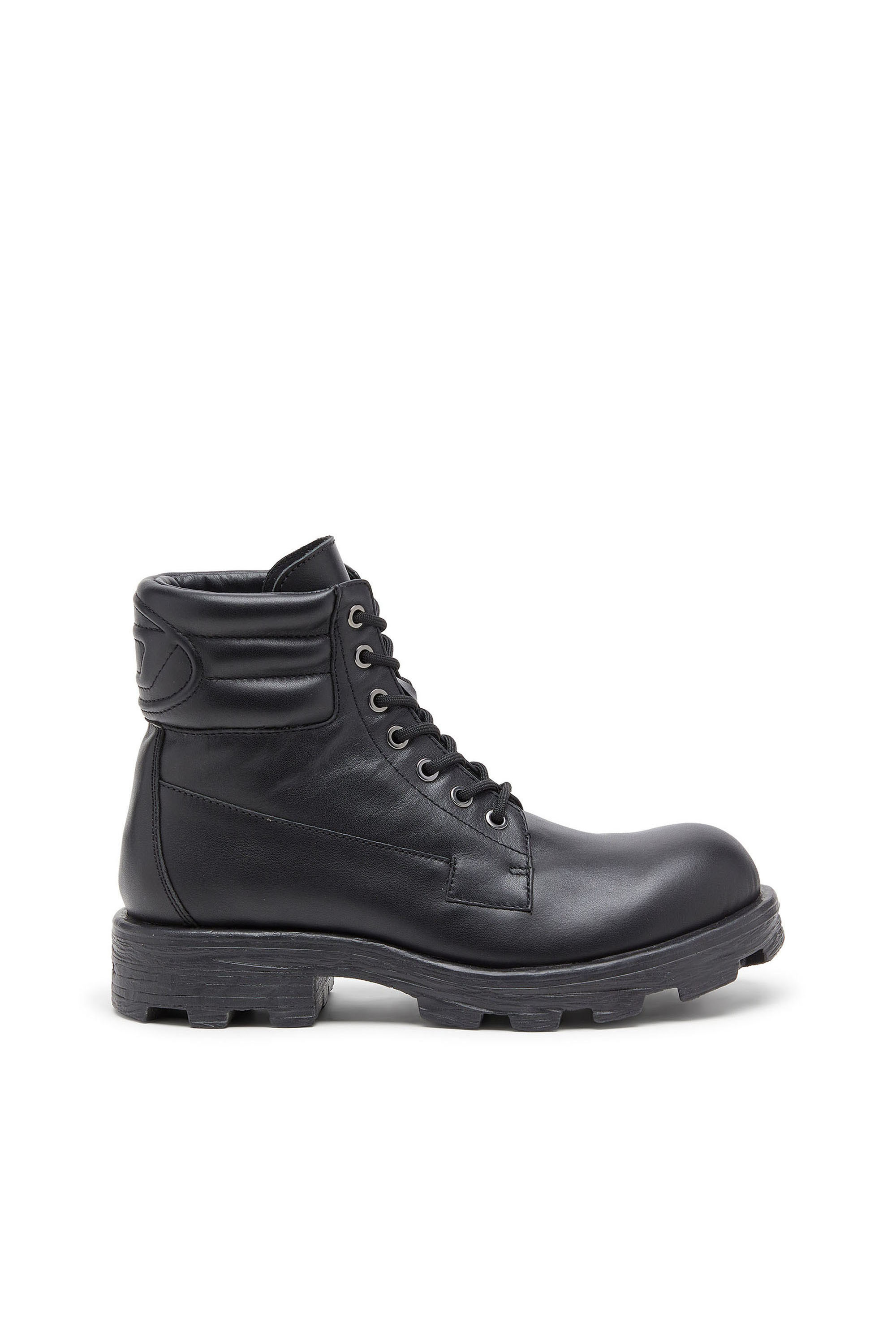 Diesel - D-HAMMER LACE UP, Herren D-Hammer - Combat-Boots aus Leder in Schwarz - 1
