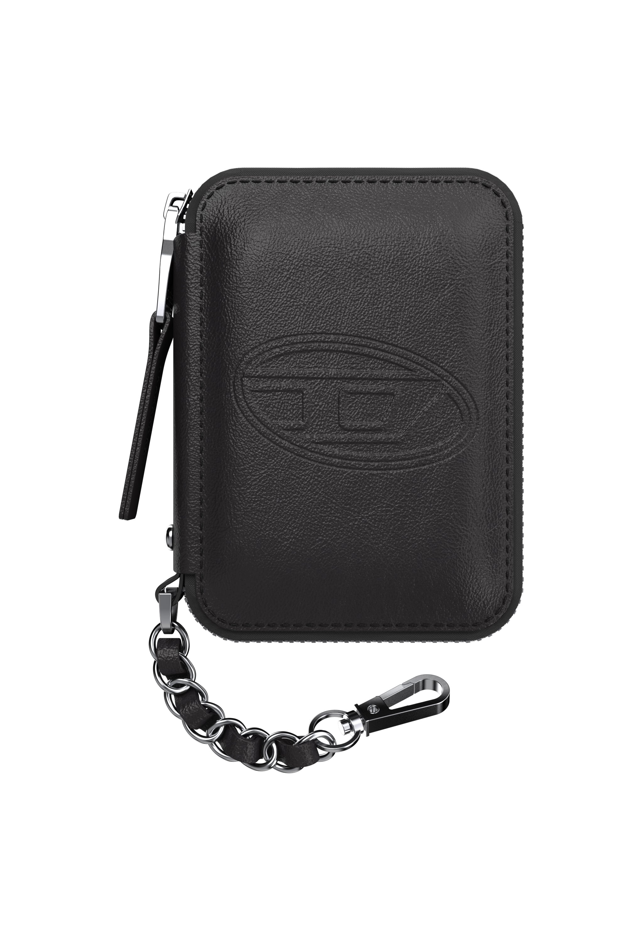 Diesel - 60667 UNIVERSAL POUCH, Unisex Oval D MagSafe-Tasche in Schwarz - 1