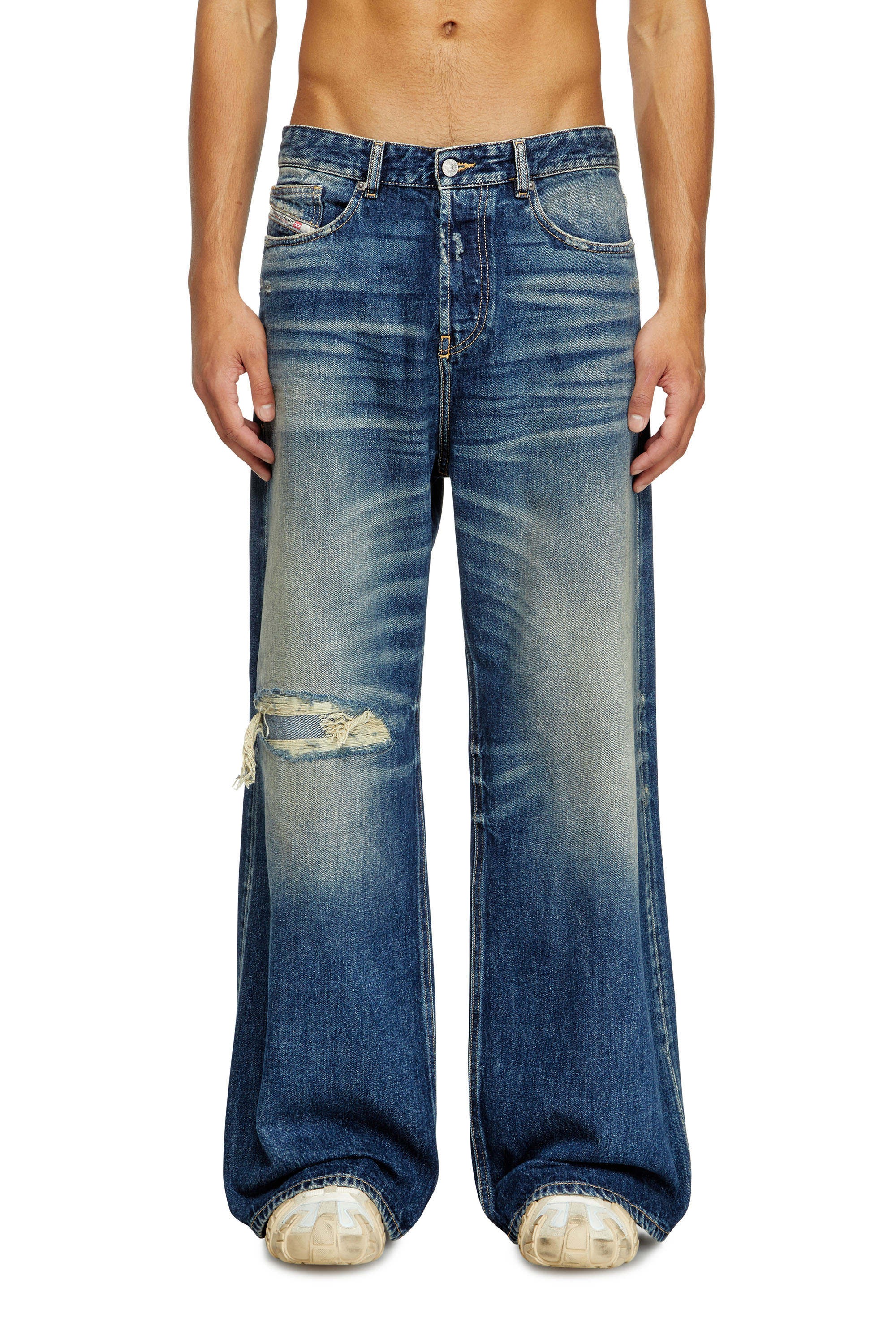 Diesel - Herren Relaxed Jeans D-Rise 09J95, Dunkelblau - 2