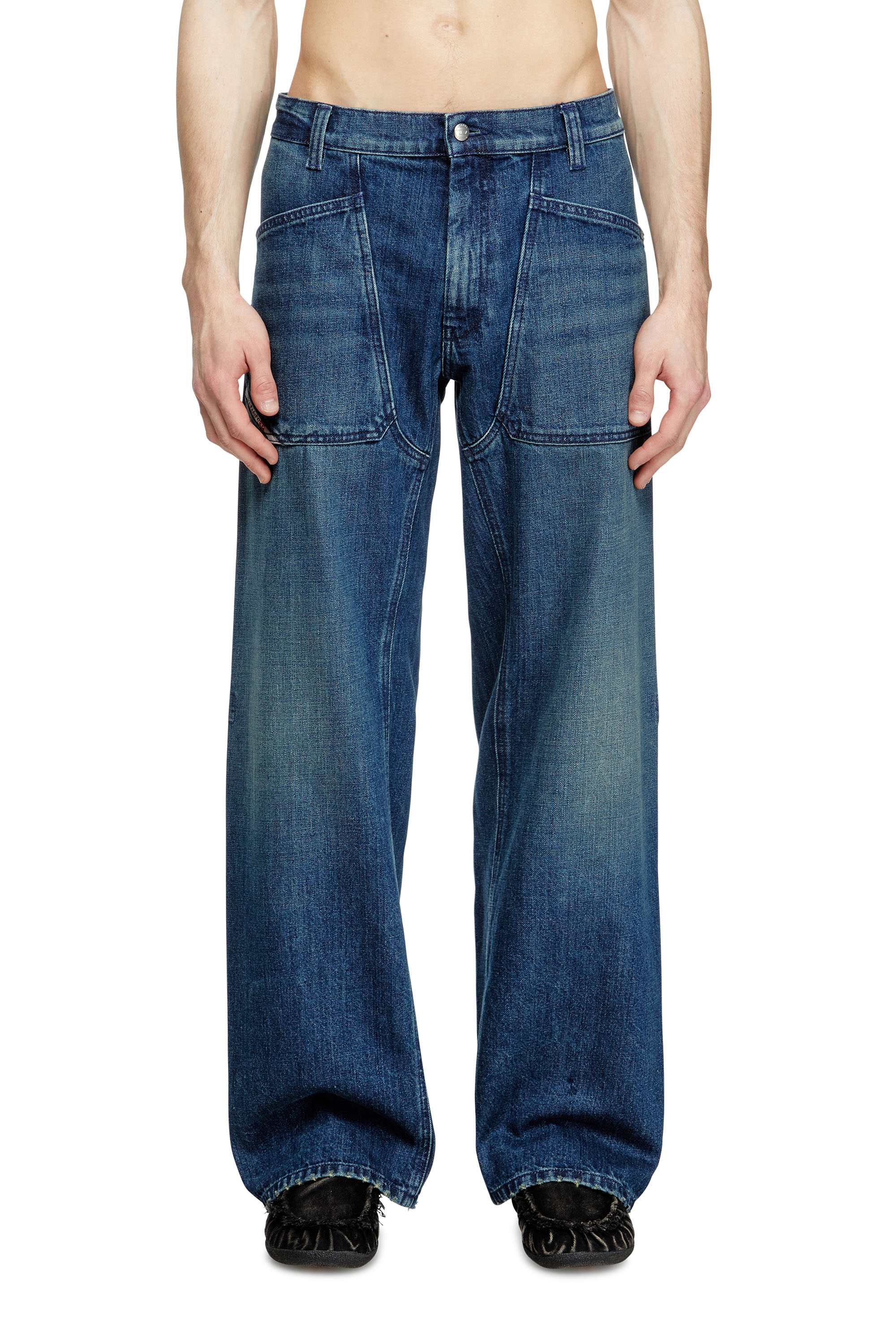 Diesel - Herren Relaxed Jeans D-Zeta 0DBDS, Dunkelblau - 1