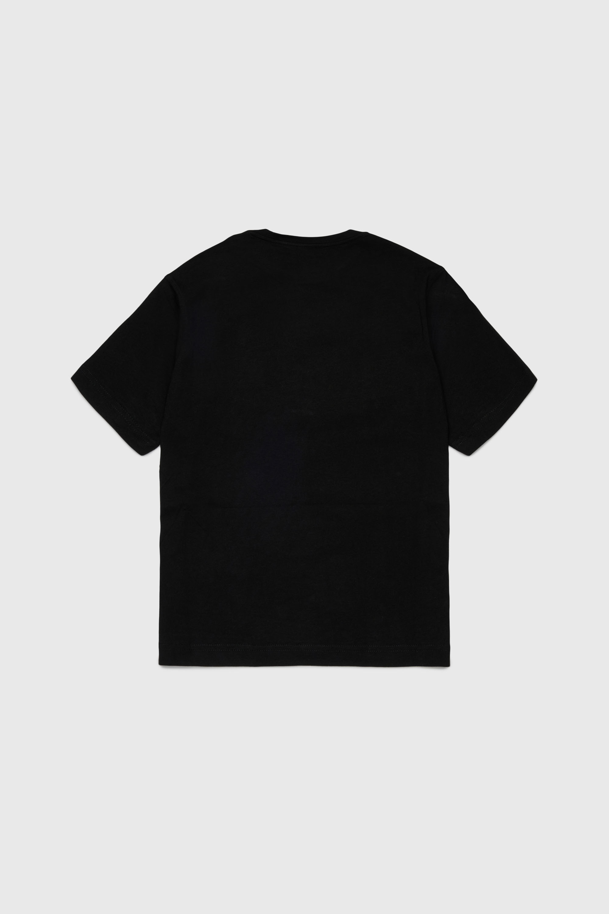Diesel - TVEL OVER, Herren T-Shirt mit zweifarbigem Oval D Print in Schwarz - 2